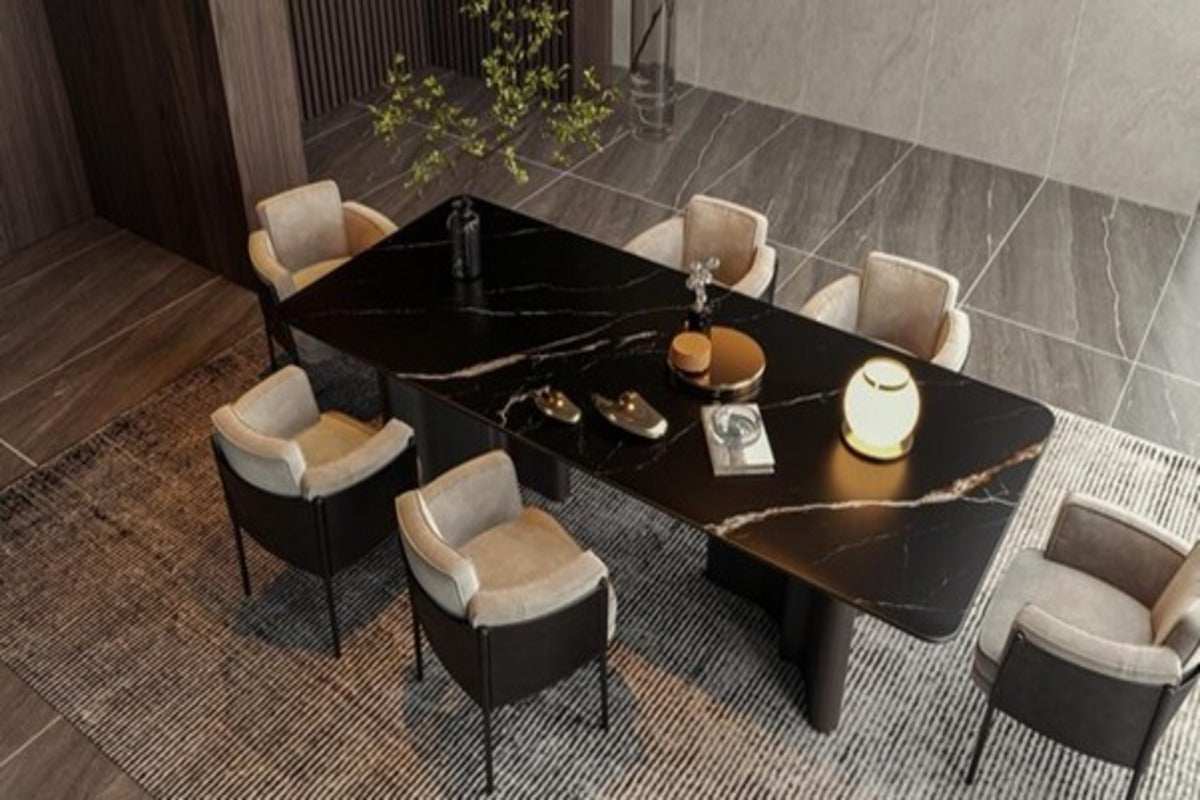 How to Style Your Dining Room with a Marble Dining Table - Marbeya Charm