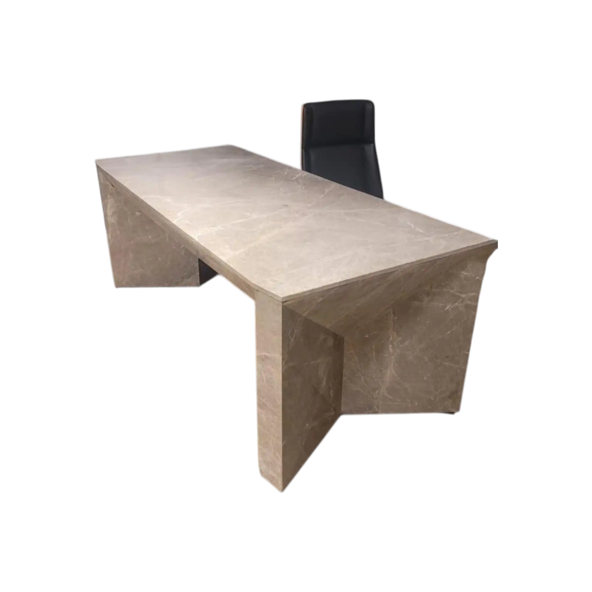 ARISTO GREY MARBLE EXECUTIVE DESk