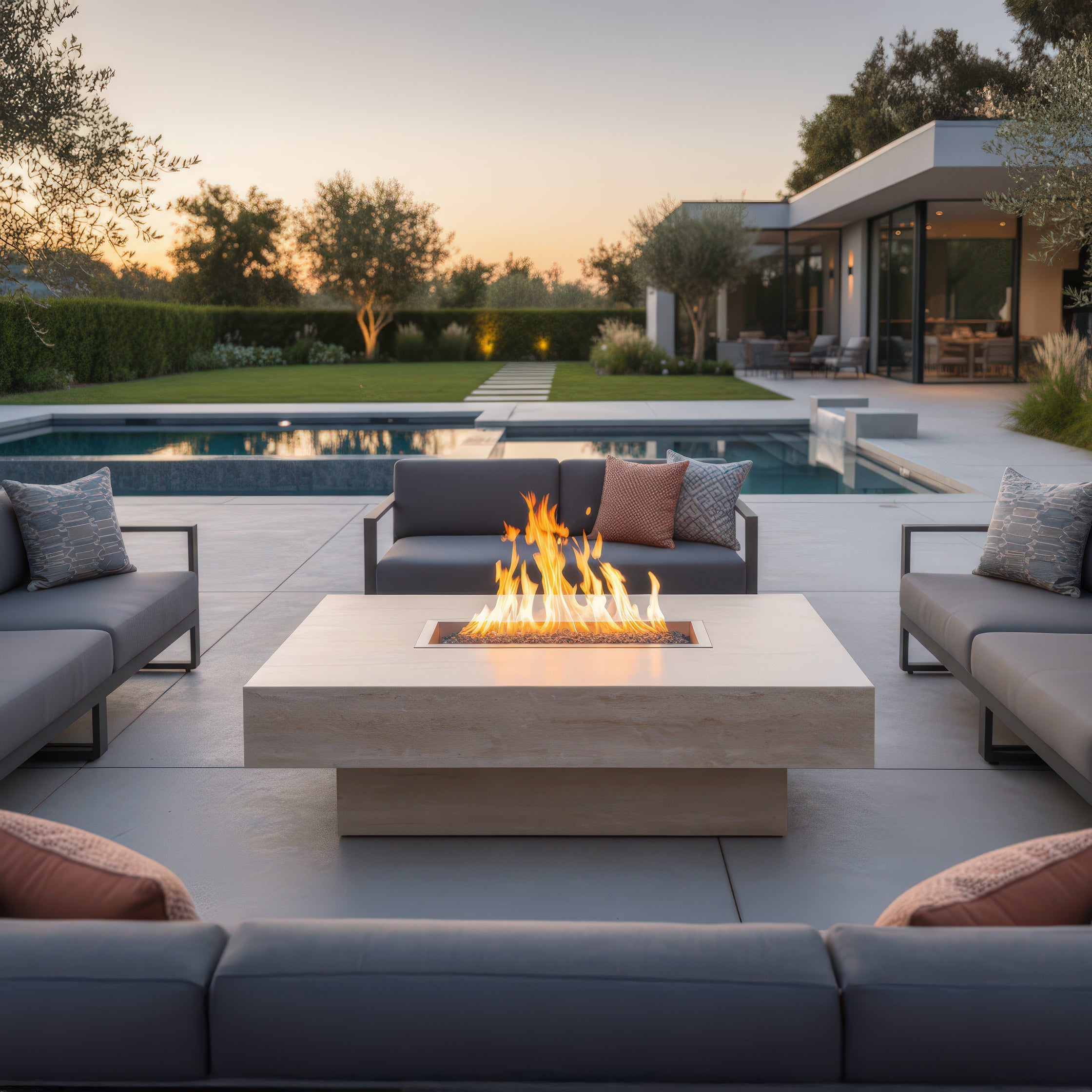 Aurelia Marble Firepit