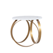 Aurora Round Marble Side Table