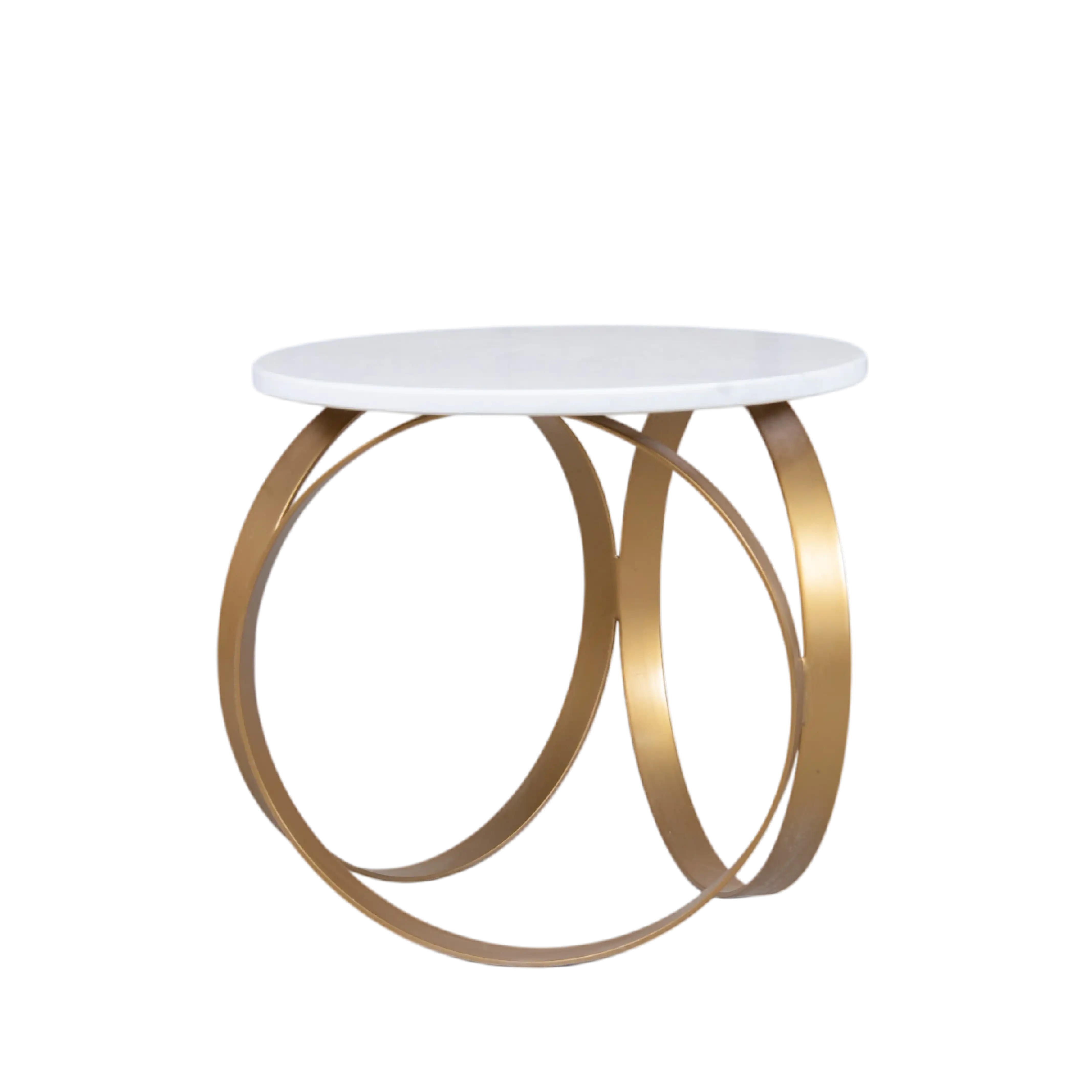Aurora Round Marble Side Table