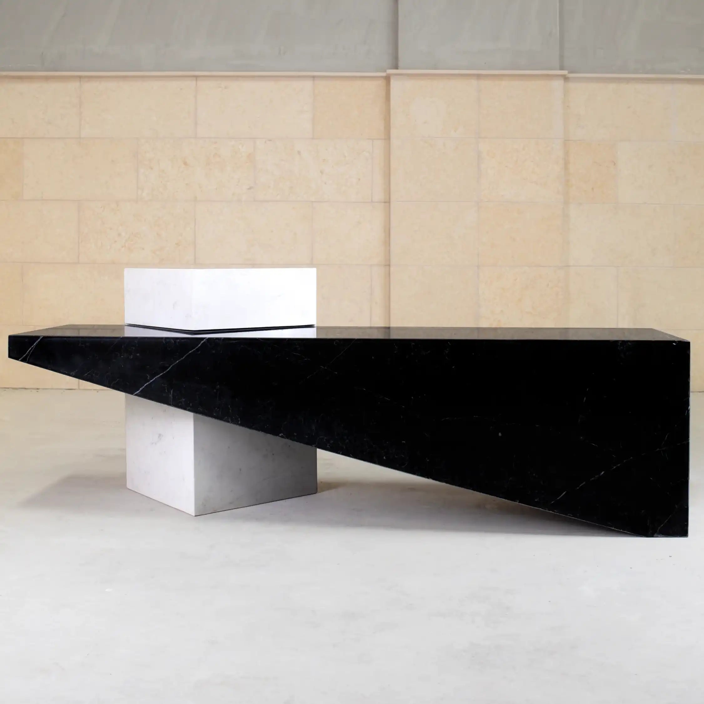 CHARLOTTE BENCH - BLACK & WHITE - Marbeya Charm