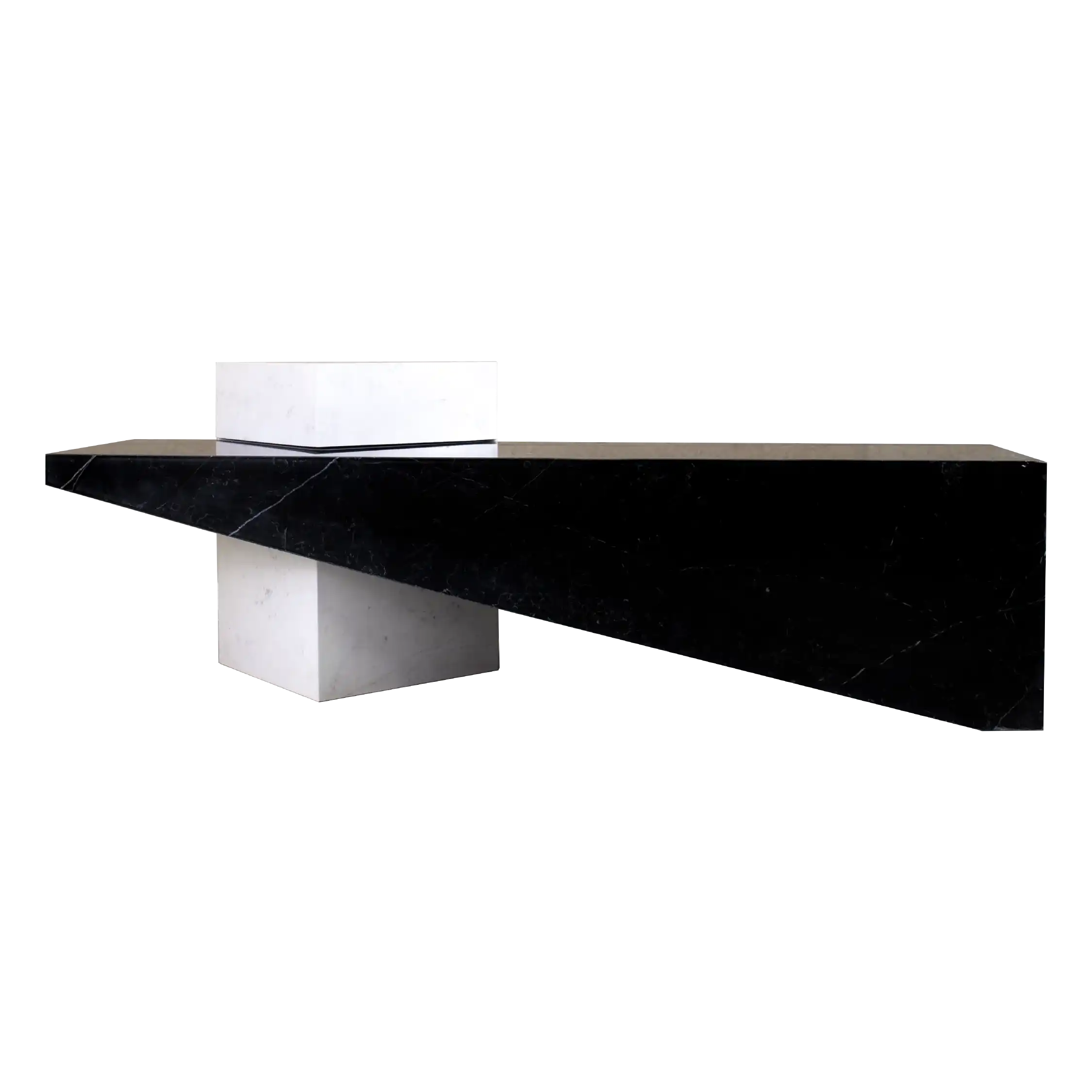 CHARLOTTE BENCH - BLACK & WHITE - Marbeya Charm