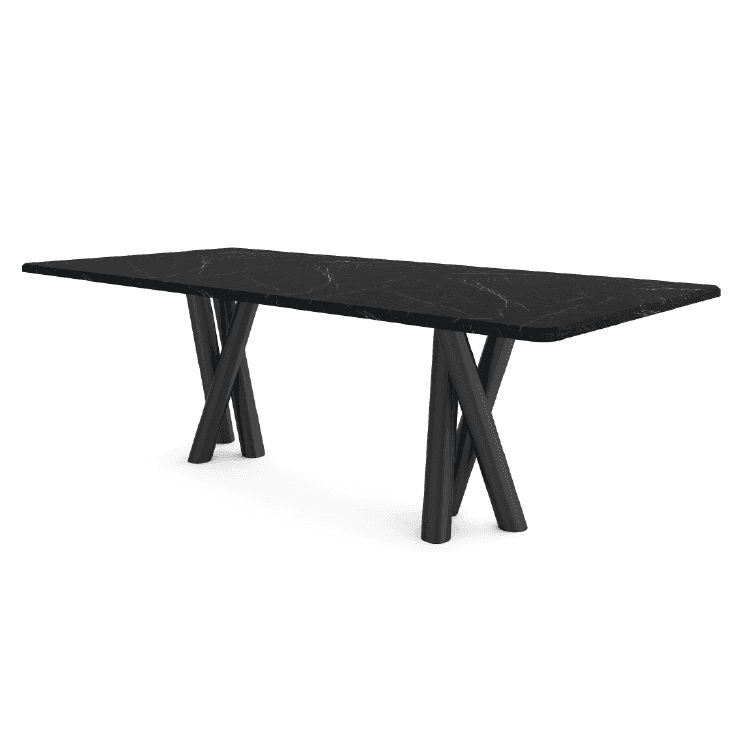 CRISS CROSS DINING TABLE - Marbeya Charm