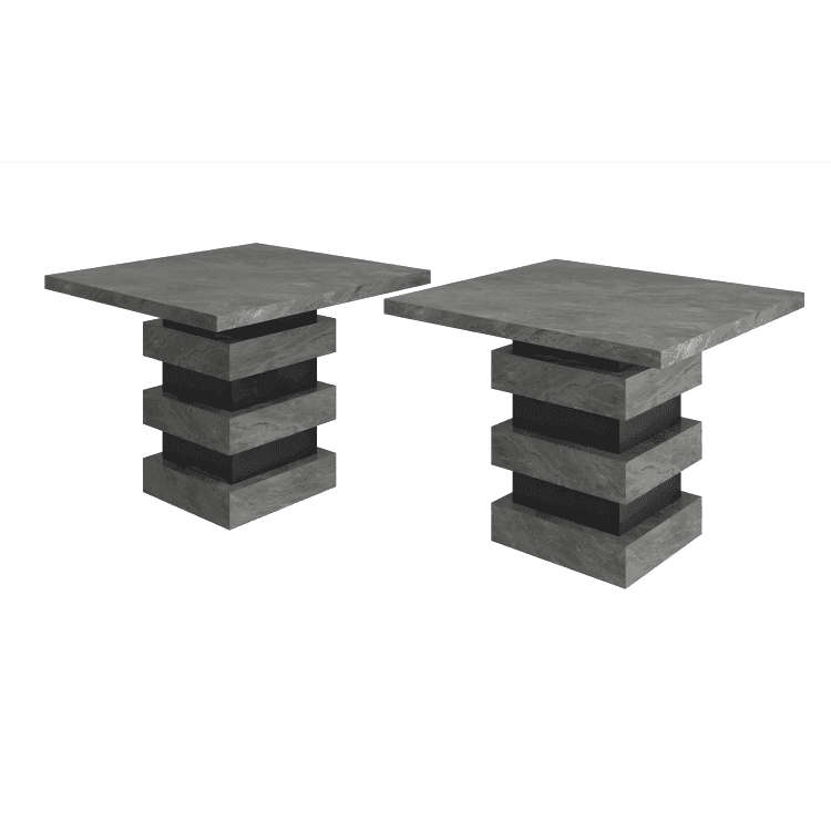 LAYERED SIDE TABLE - Marbeya Charm