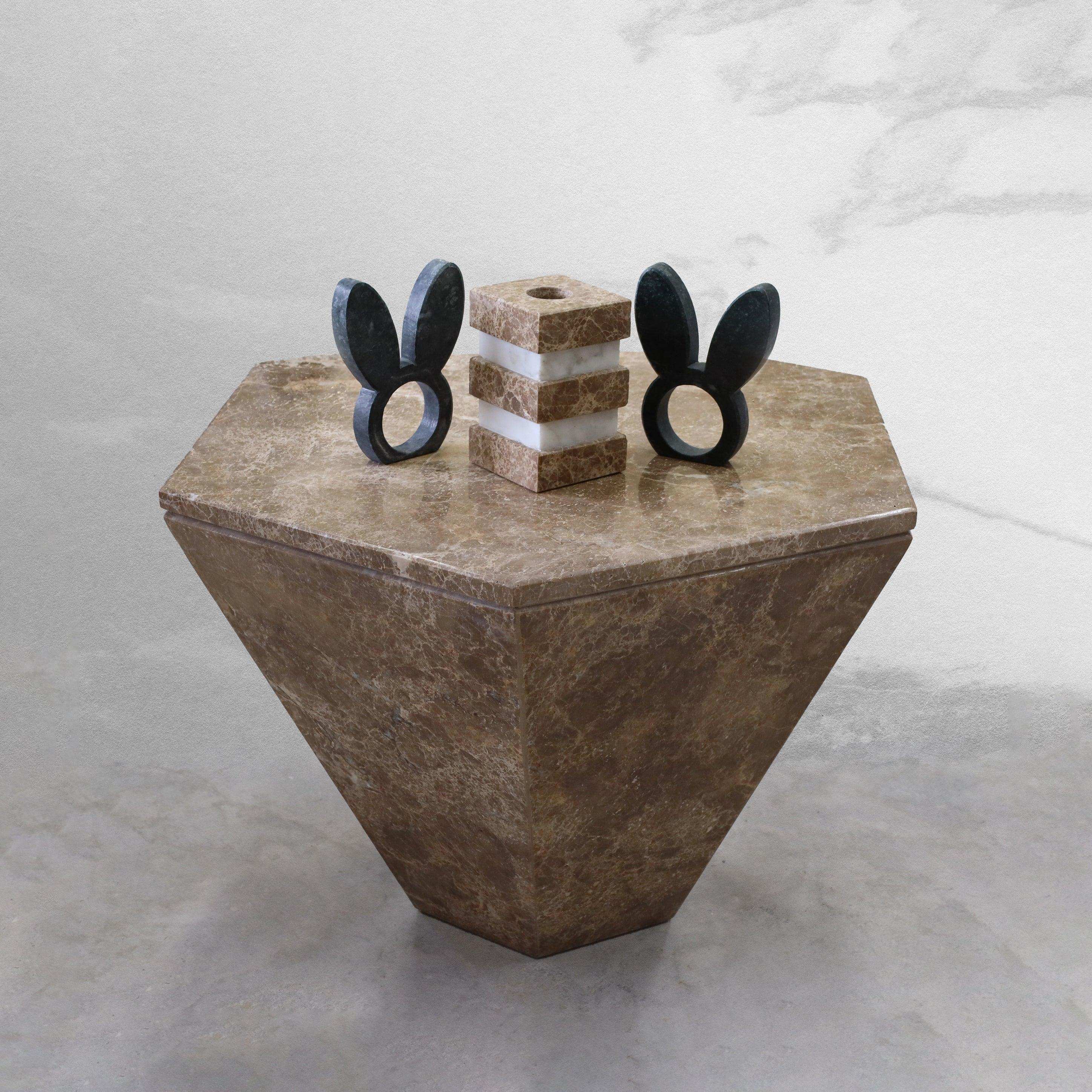 Luna Side Table - Marbeya Charm