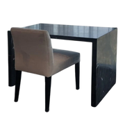 Noir Sleek Marble Desk