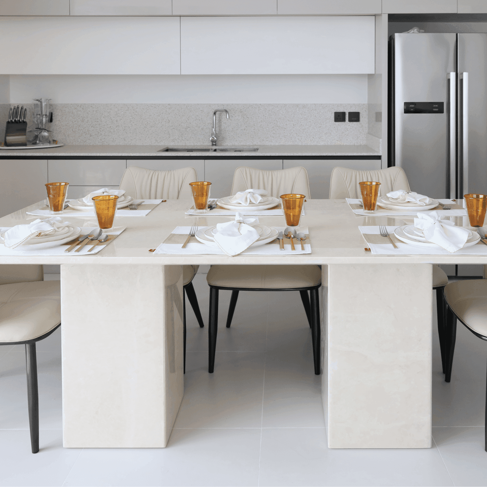 NORA STAN DINING TABLE - Marbeya Charm