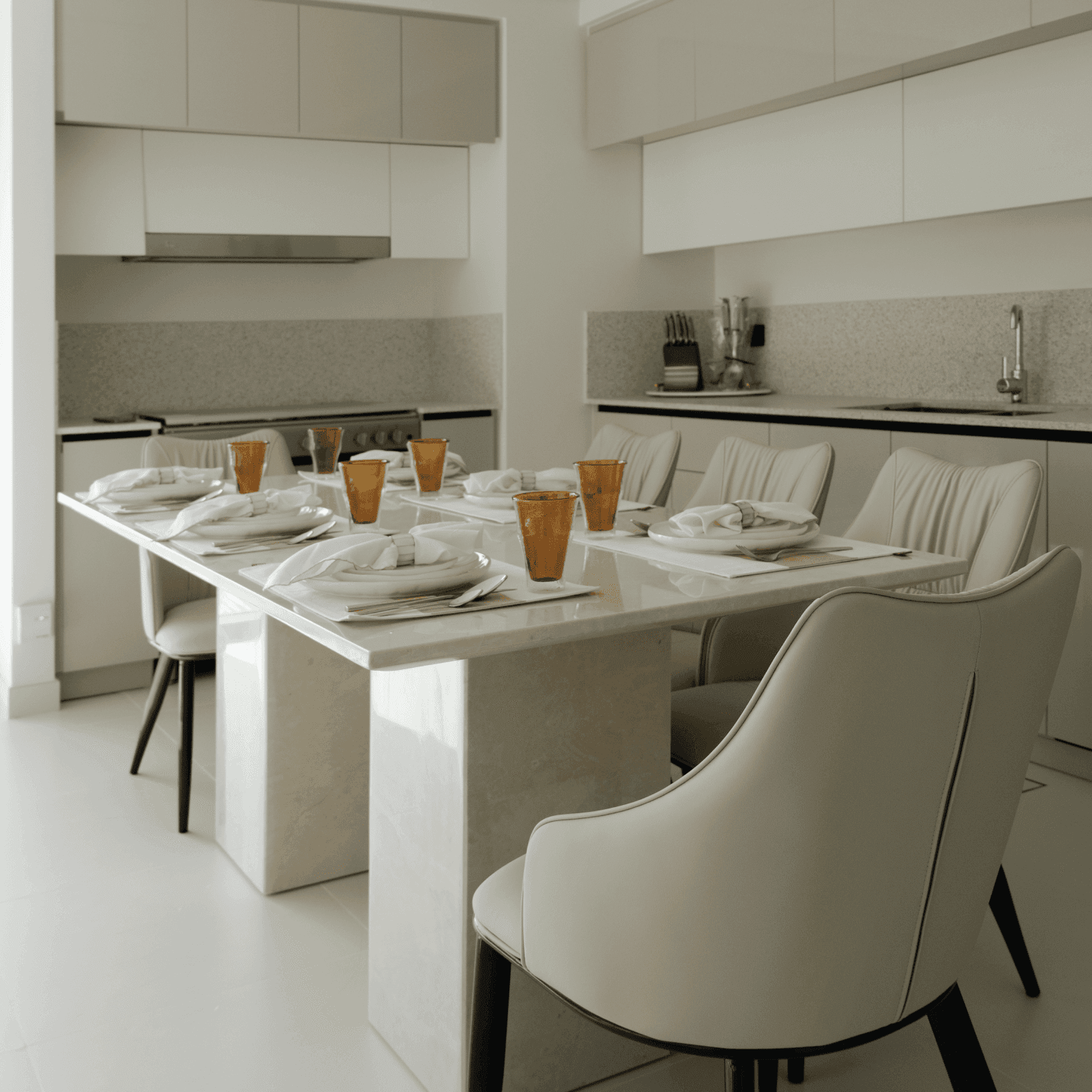 NORA STAN DINING TABLE - Marbeya Charm