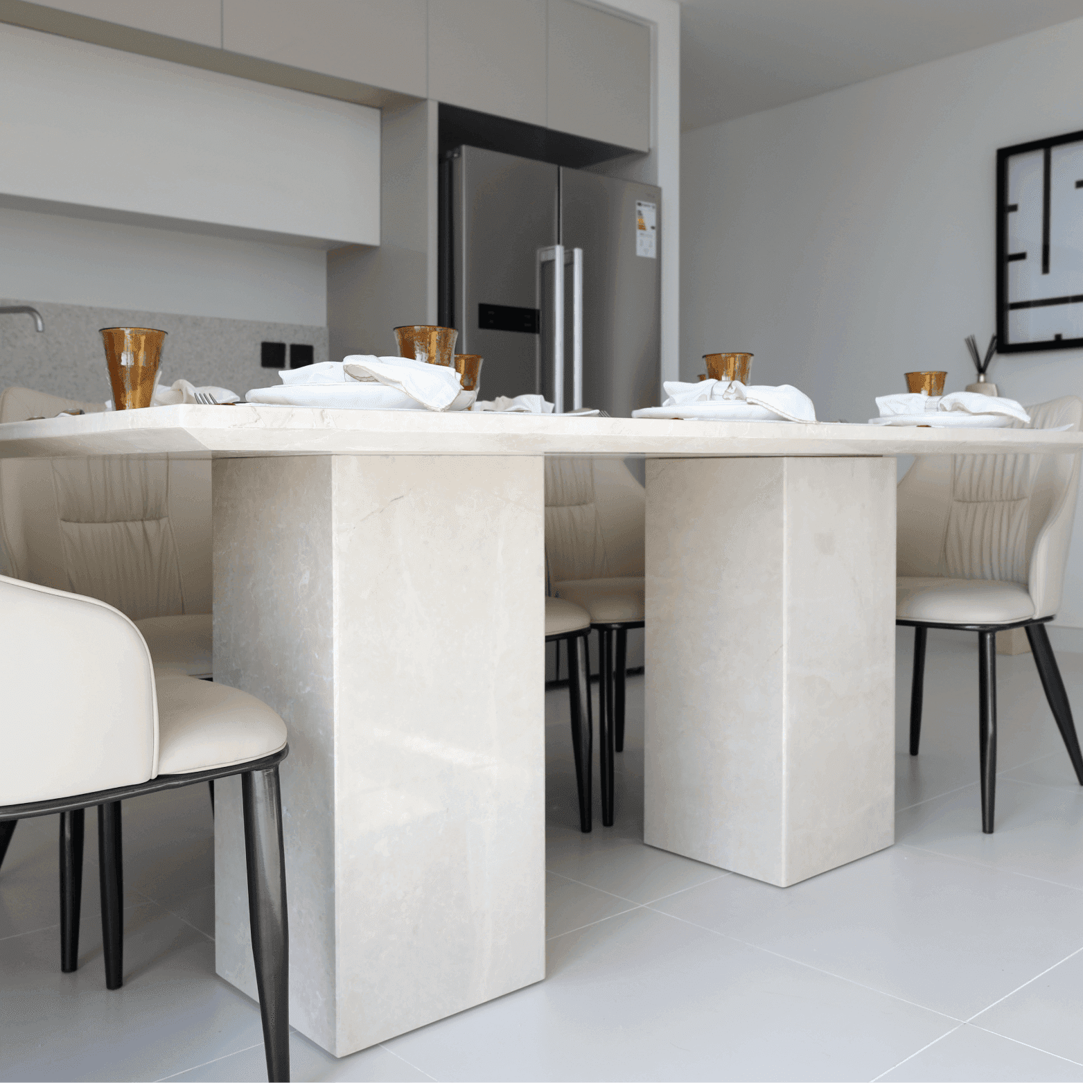 NORA STAN DINING TABLE - Marbeya Charm