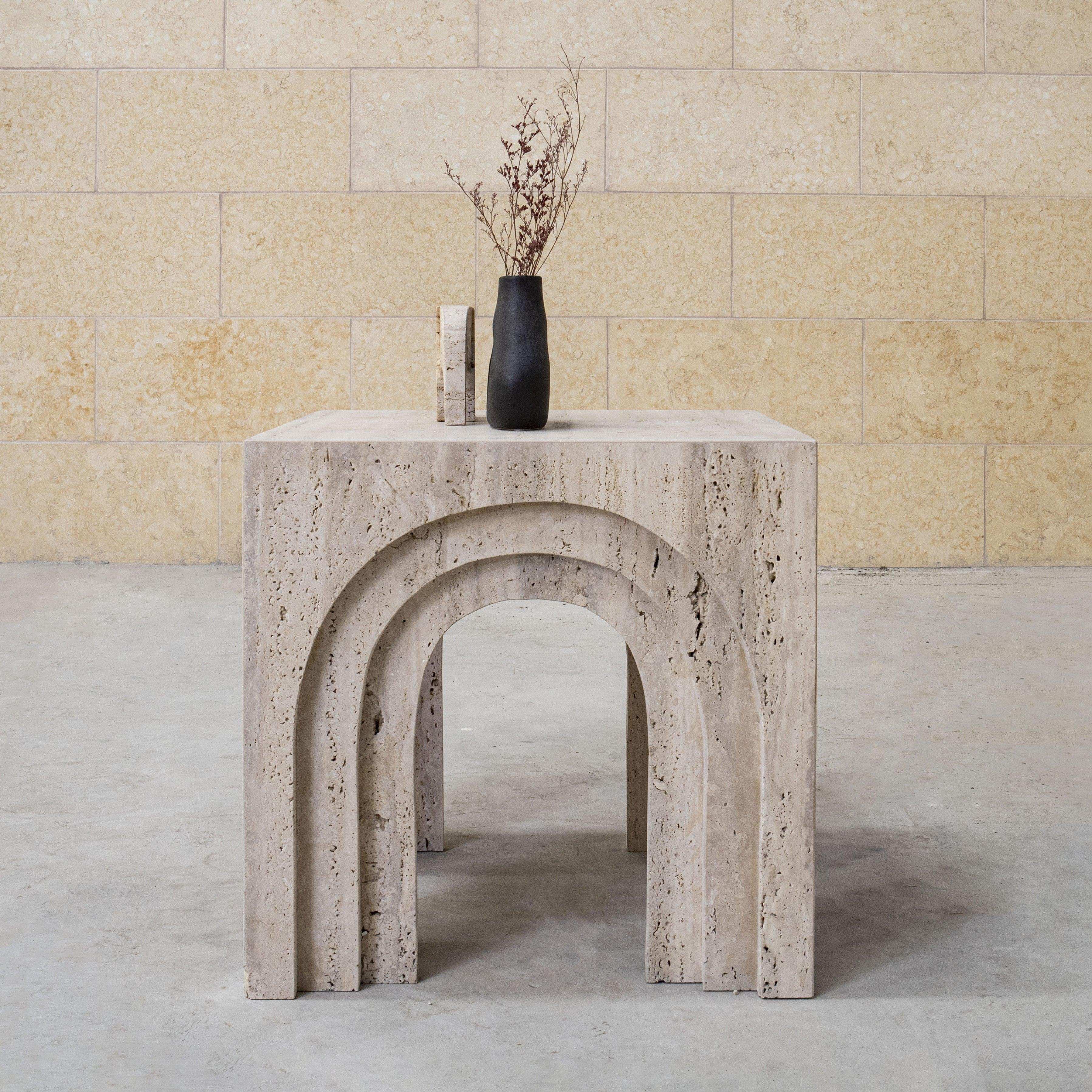 PEDRO SIDE TABLE - Marbeya Charm