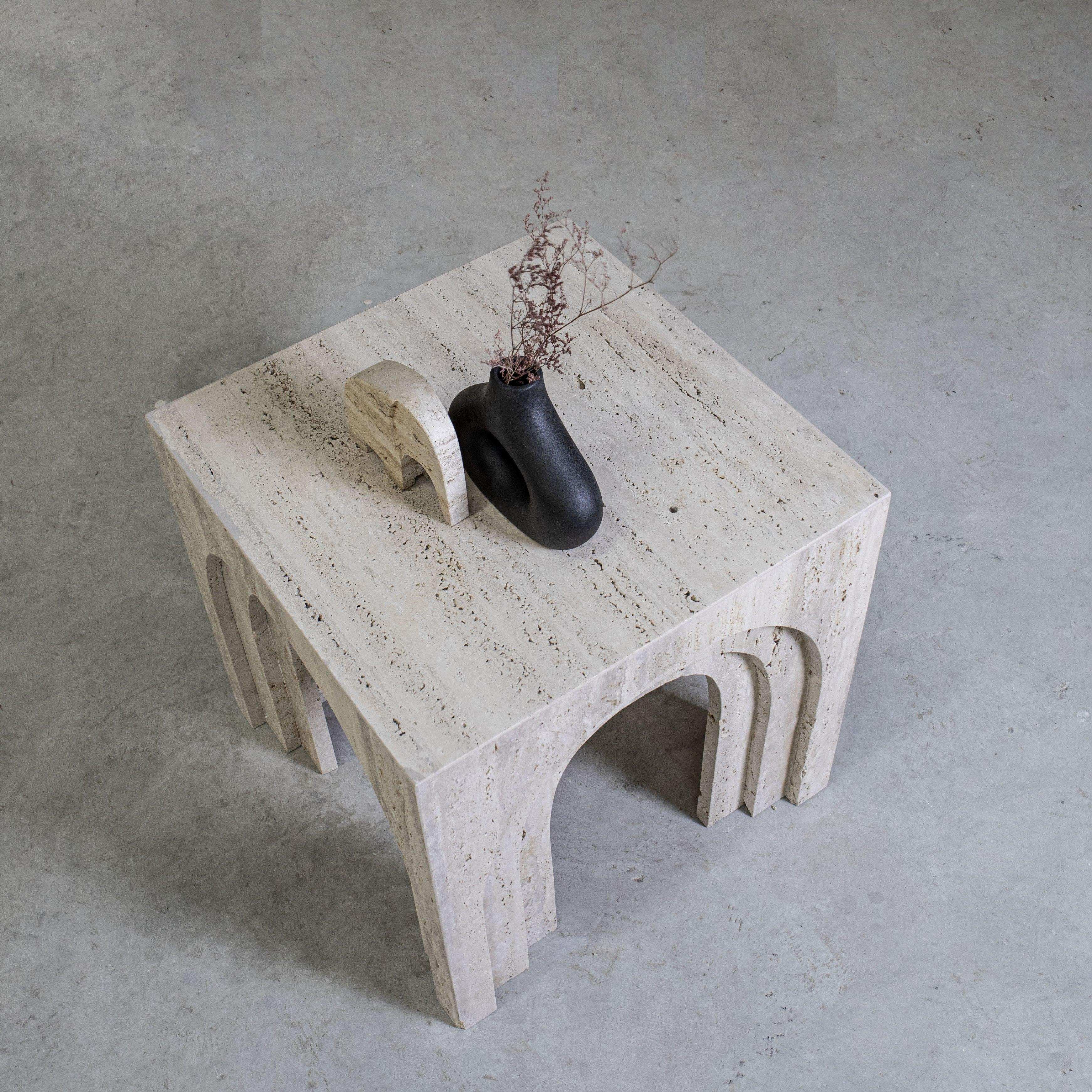 PEDRO SIDE TABLE - Marbeya Charm