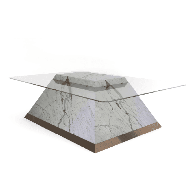 PYRAMID COFFEE TABLE - Marbeya Charm