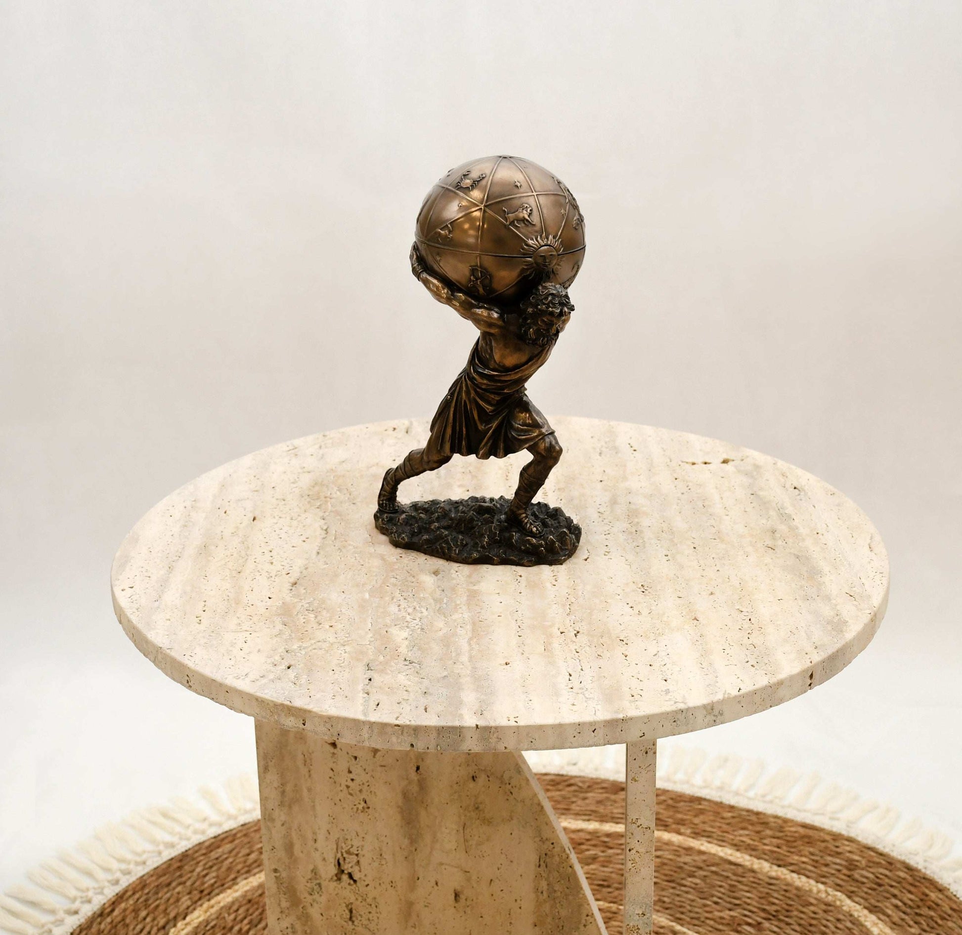 RITZ SIDE TABLE-BEIGE - Marbeya Charm