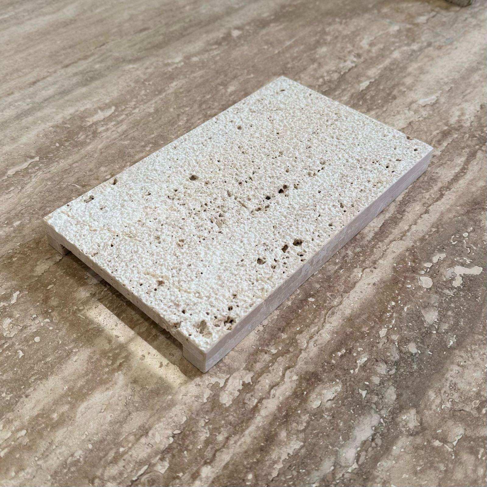 RIKI TRAVERTINE TRAY - Marbeya Charm