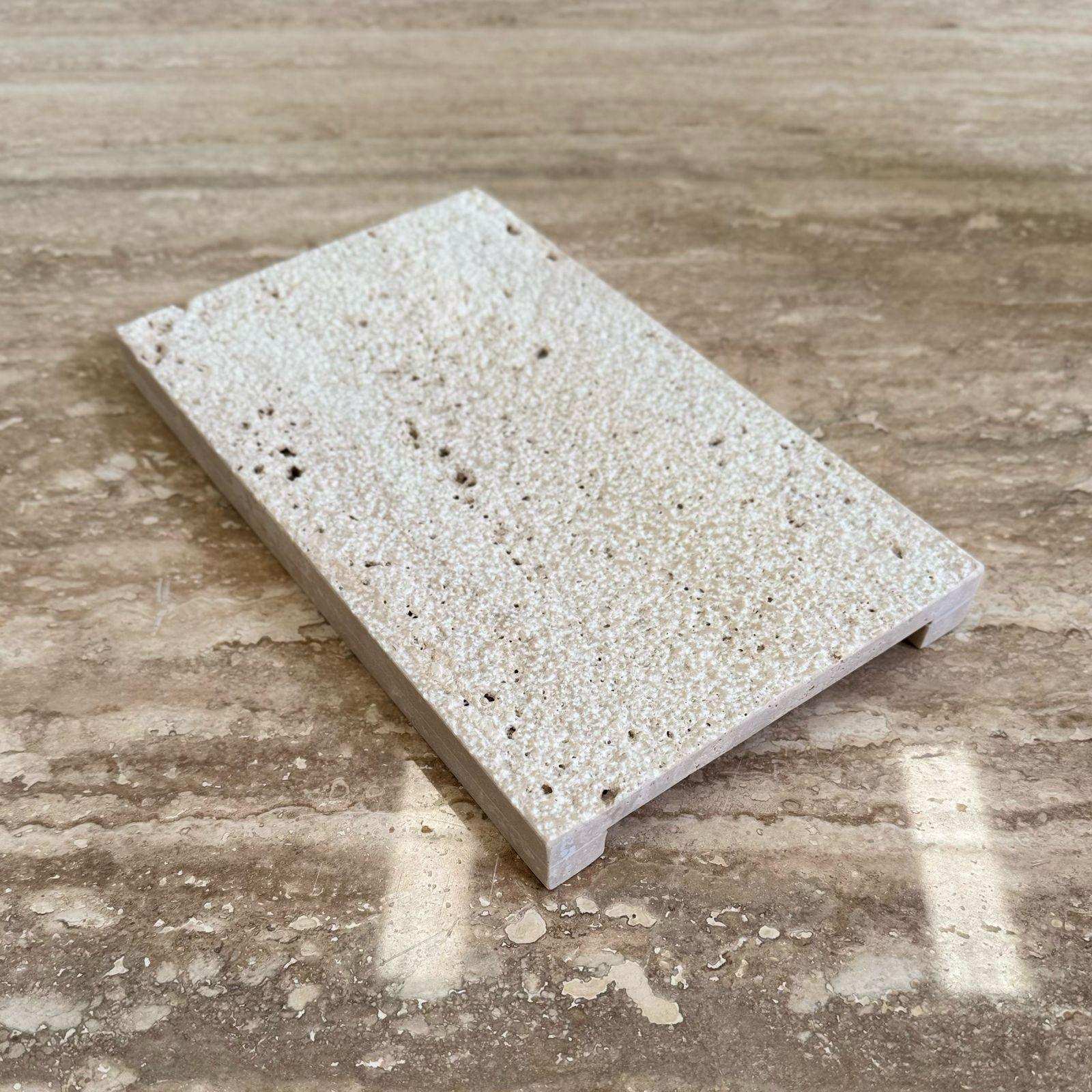RIKI TRAVERTINE TRAY - Marbeya Charm