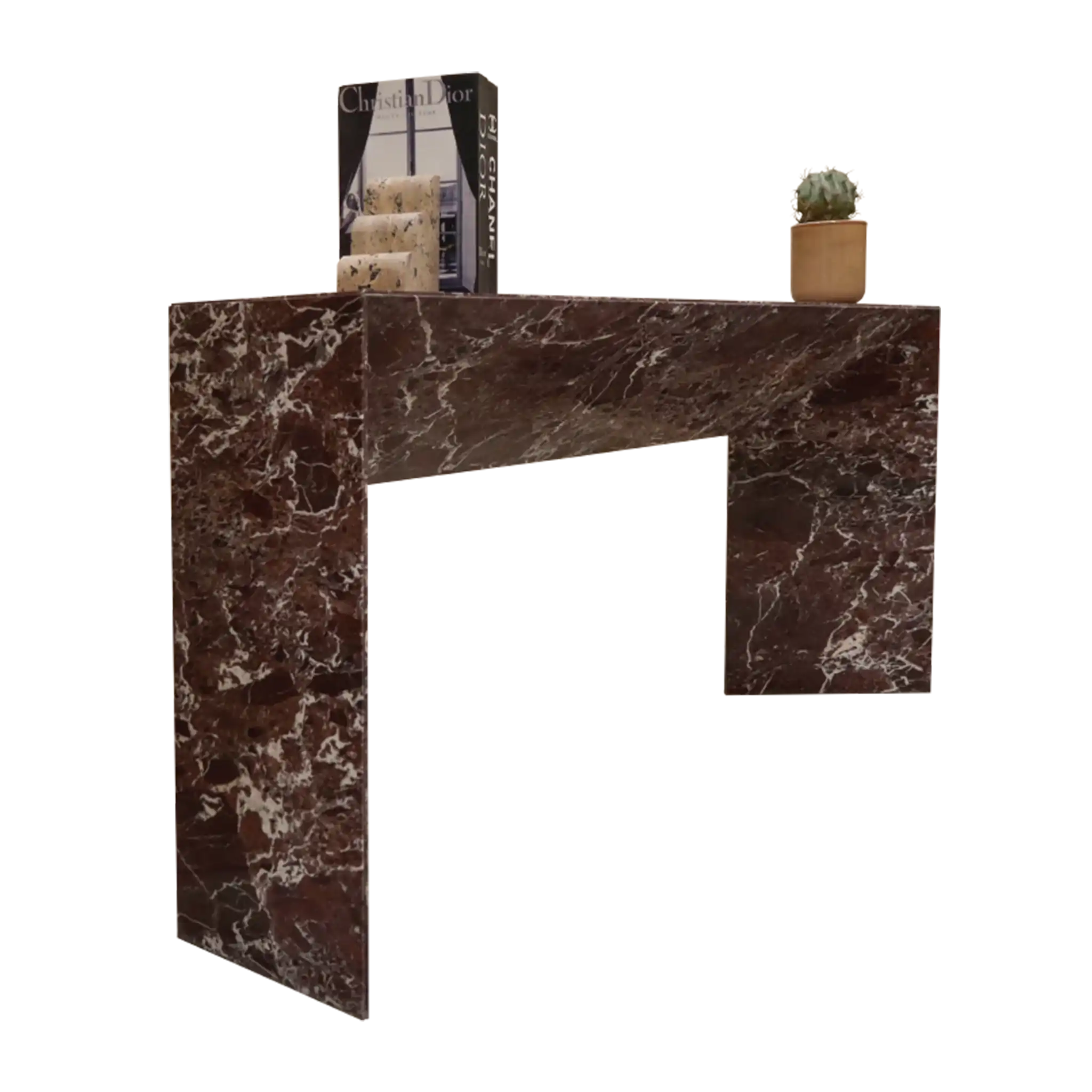 Rosso Luxe Marble Console
