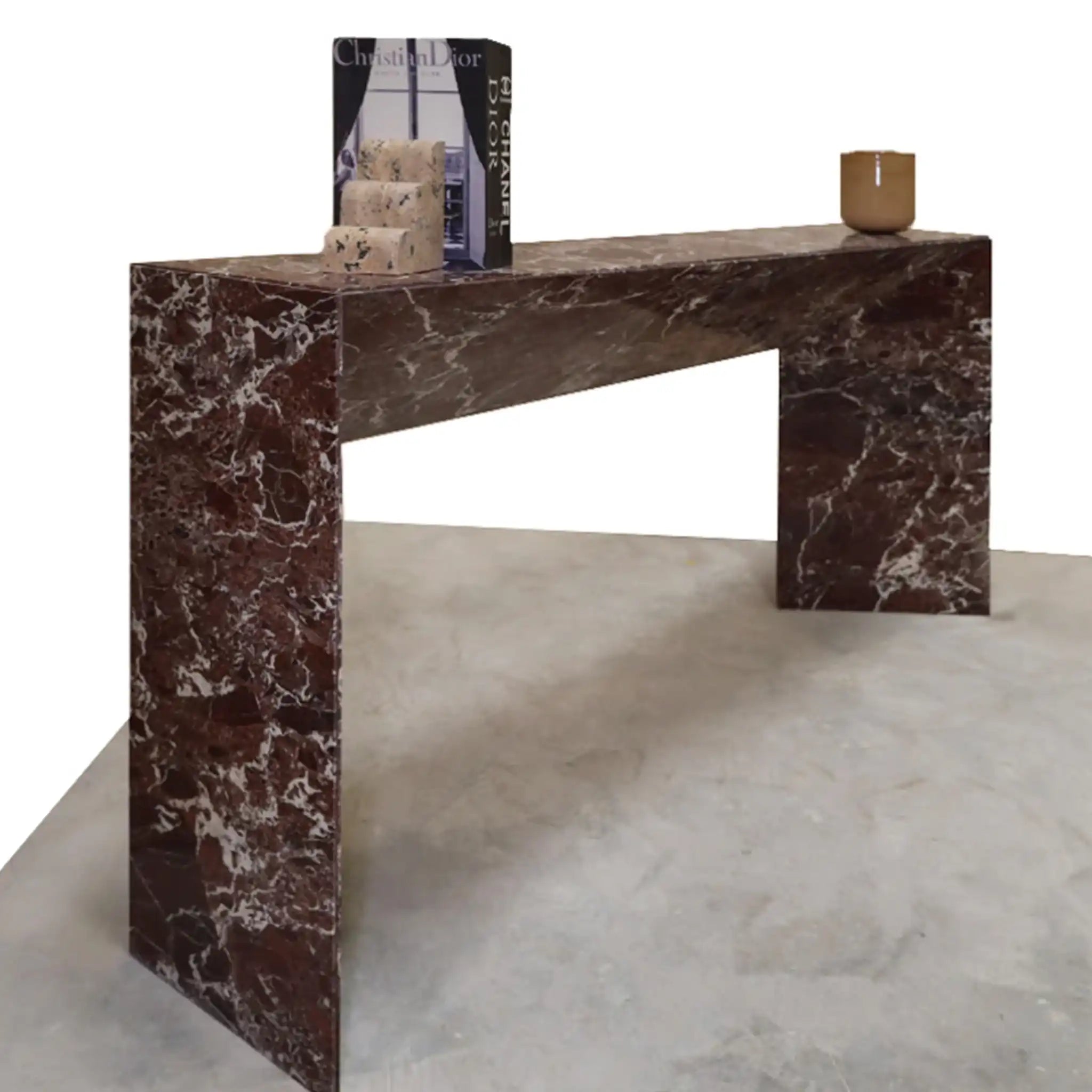 Rosso Luxe Marble Console