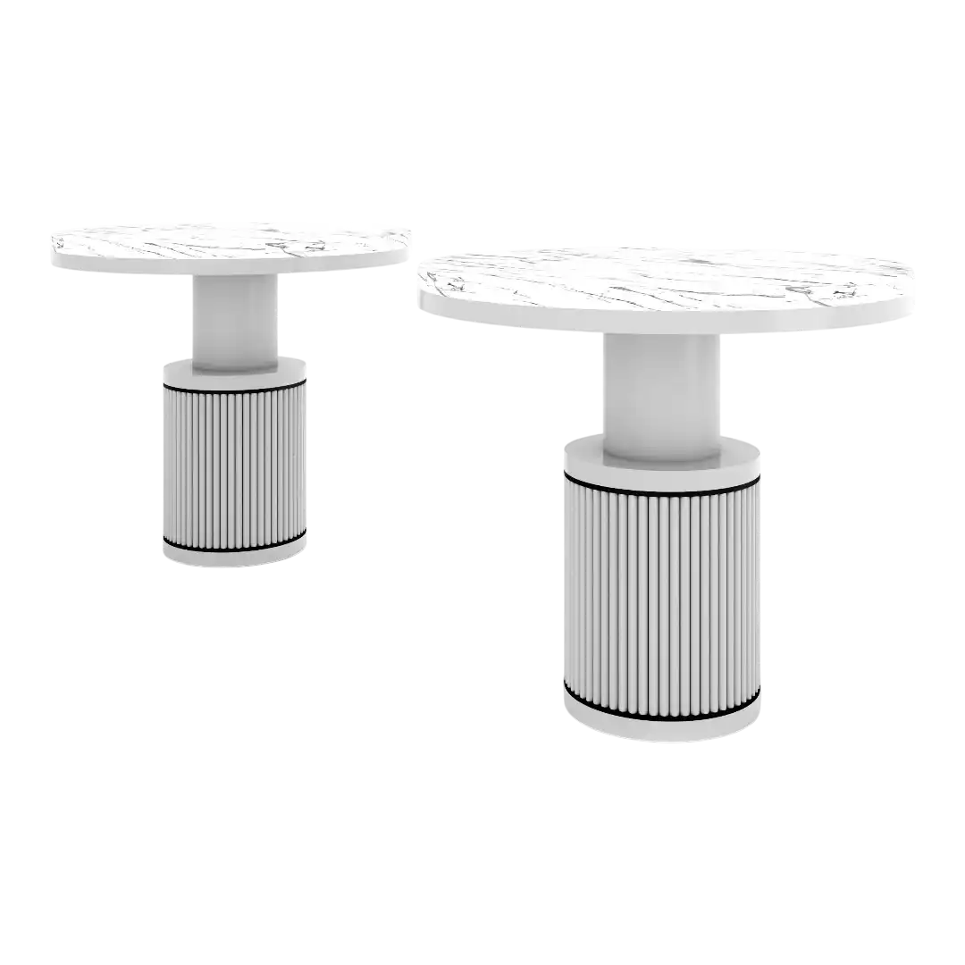 SLIMA SIDE TABLE - WHITE