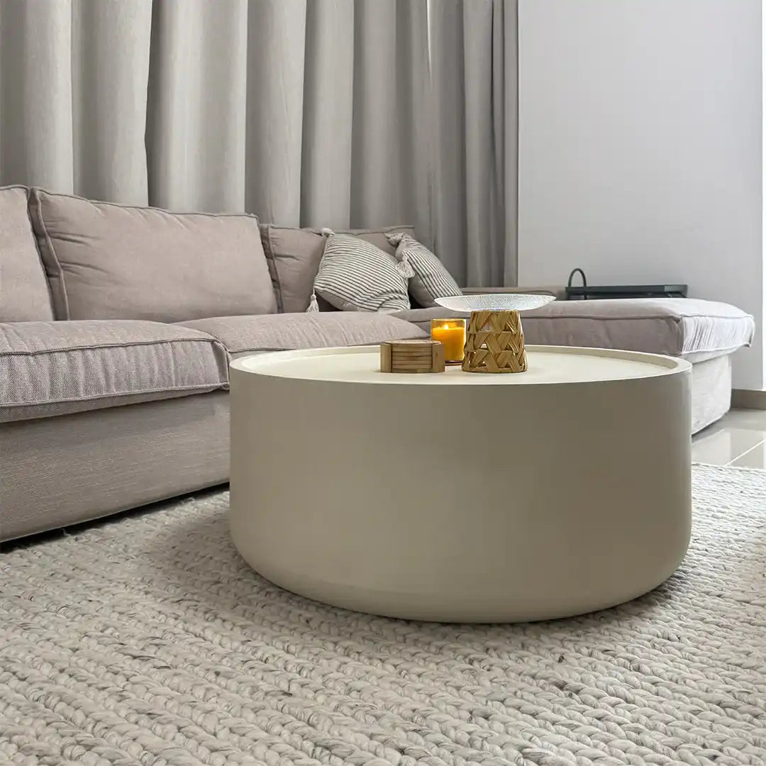 TERRA MICROCEMENT COFFEE TABLE - Marbeya Charm