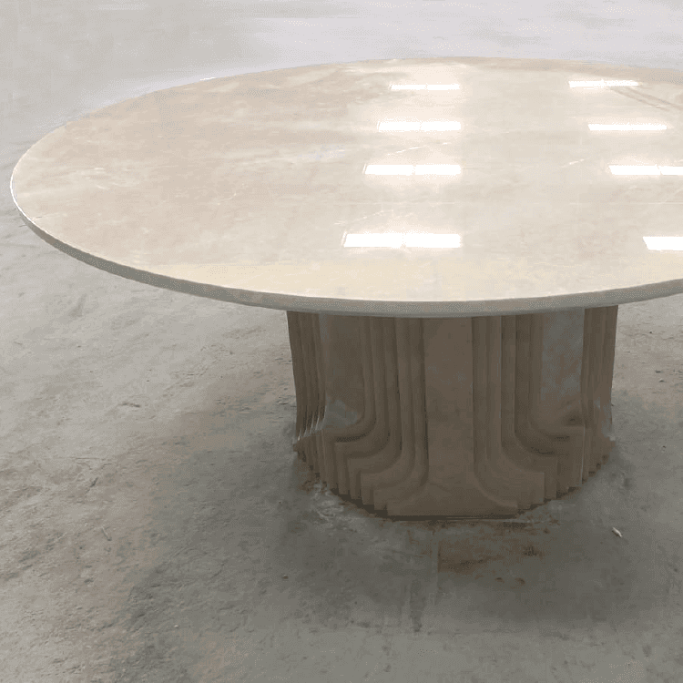 TRISSA ROUND DINING TABLE - Marbeya Charm