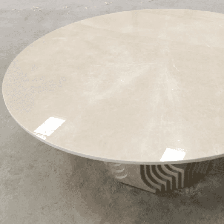 TRISSA ROUND DINING TABLE - Marbeya Charm