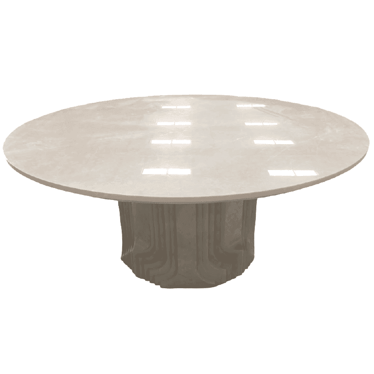 TRISSA ROUND DINING TABLE - Marbeya Charm