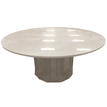 TRISSA ROUND DINING TABLE - Marbeya Charm