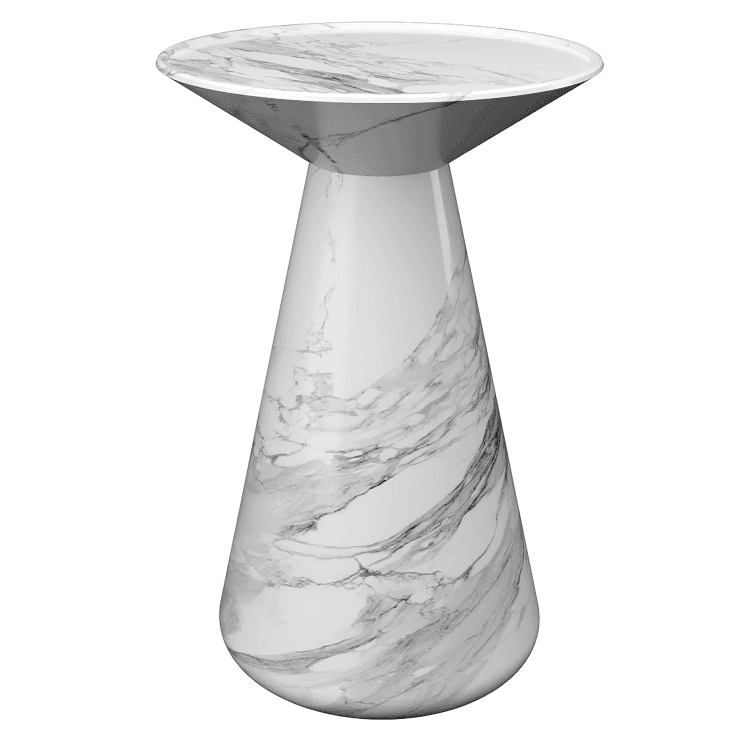 UPSIDE DOWN SIDE TABLE - Marbeya Charm