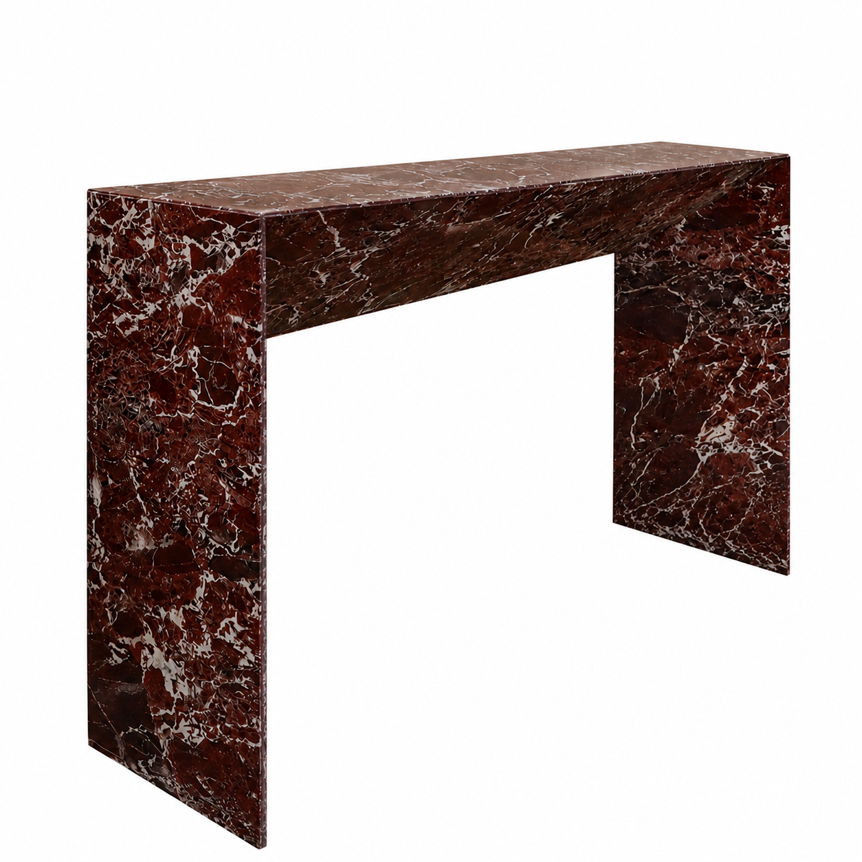 Rosso Luxe Marble Console