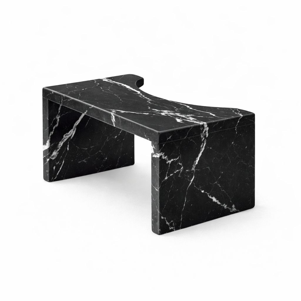 Aria Marble Bathroom Stool