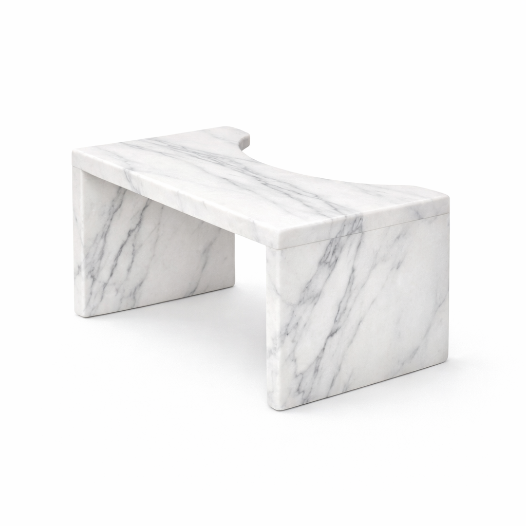 Aria Marble Bathroom Stool