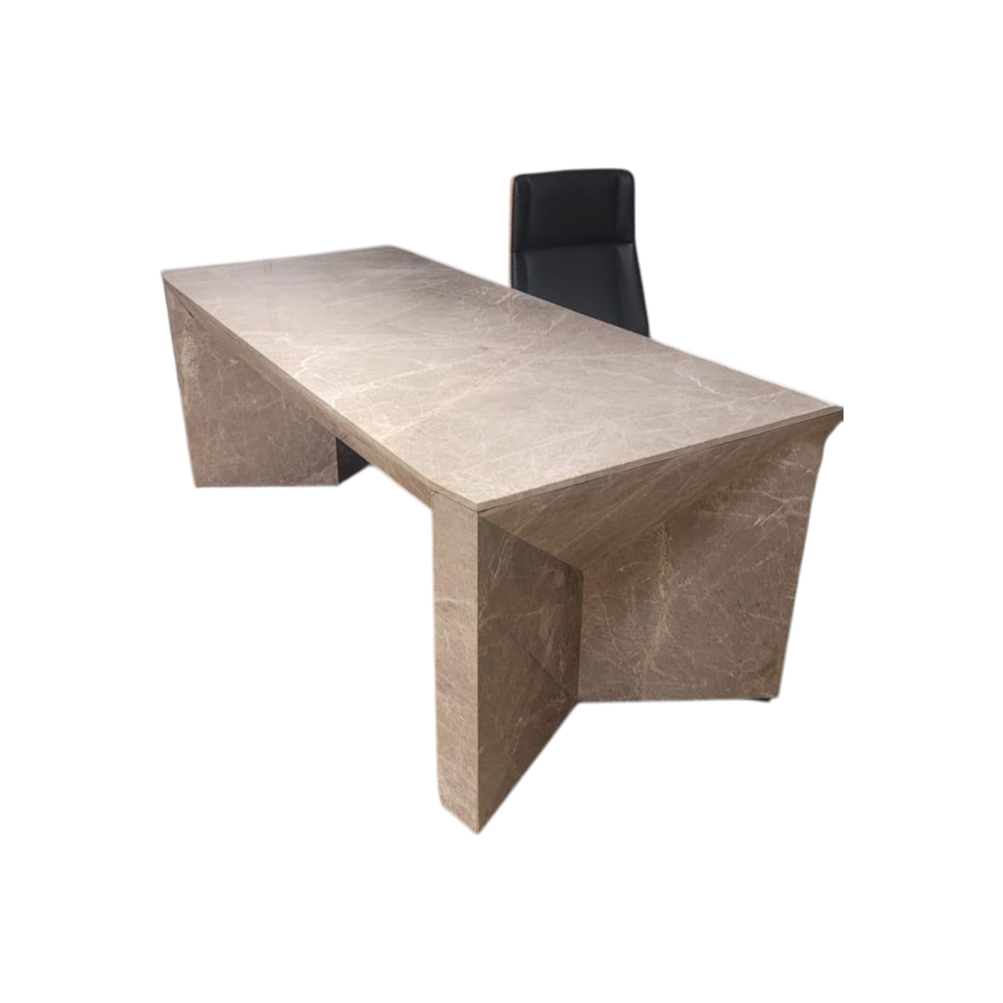 ARISTO GREY MARBLE EXECUTIVE DESk