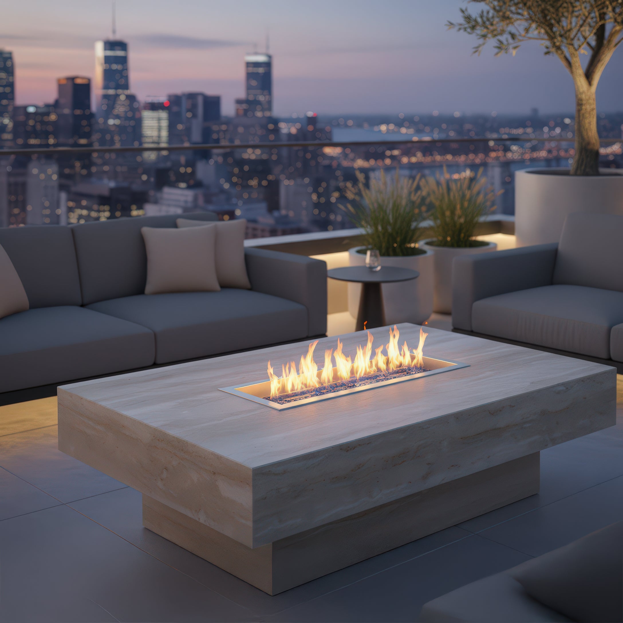 Aurelia Marble Firepit