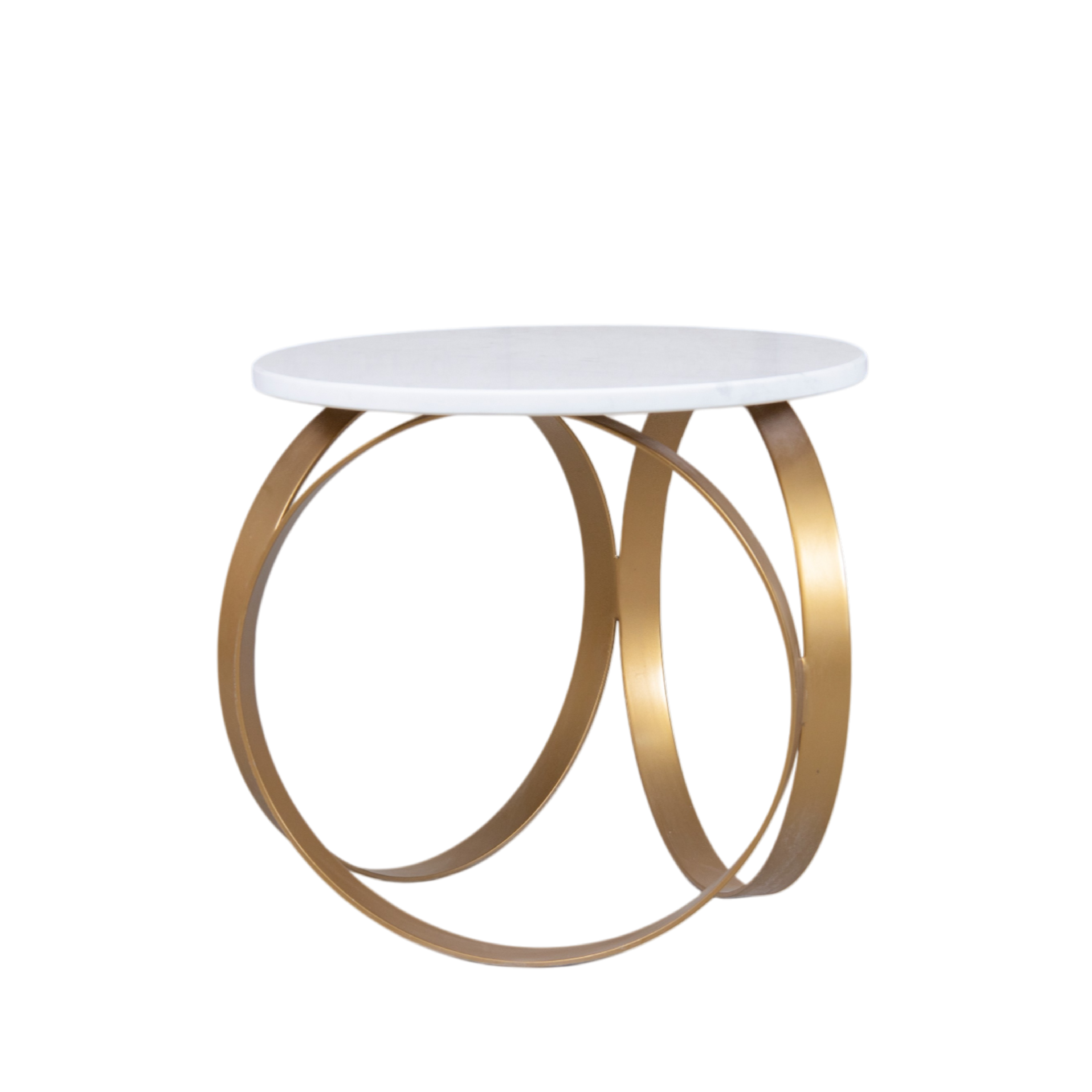 Aurora Round Marble Side Table