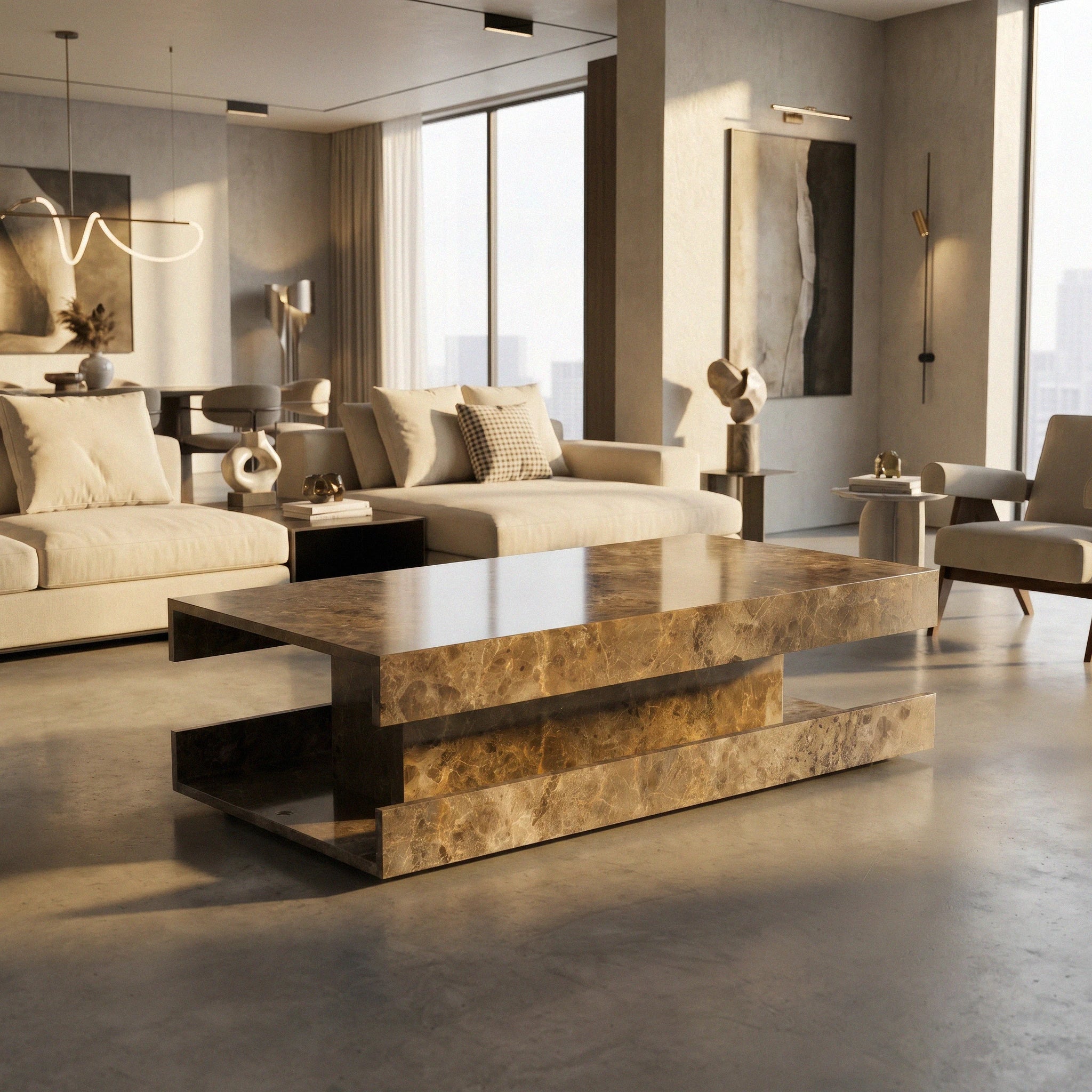 Antoinette Coffee Table - Marbeya Charm