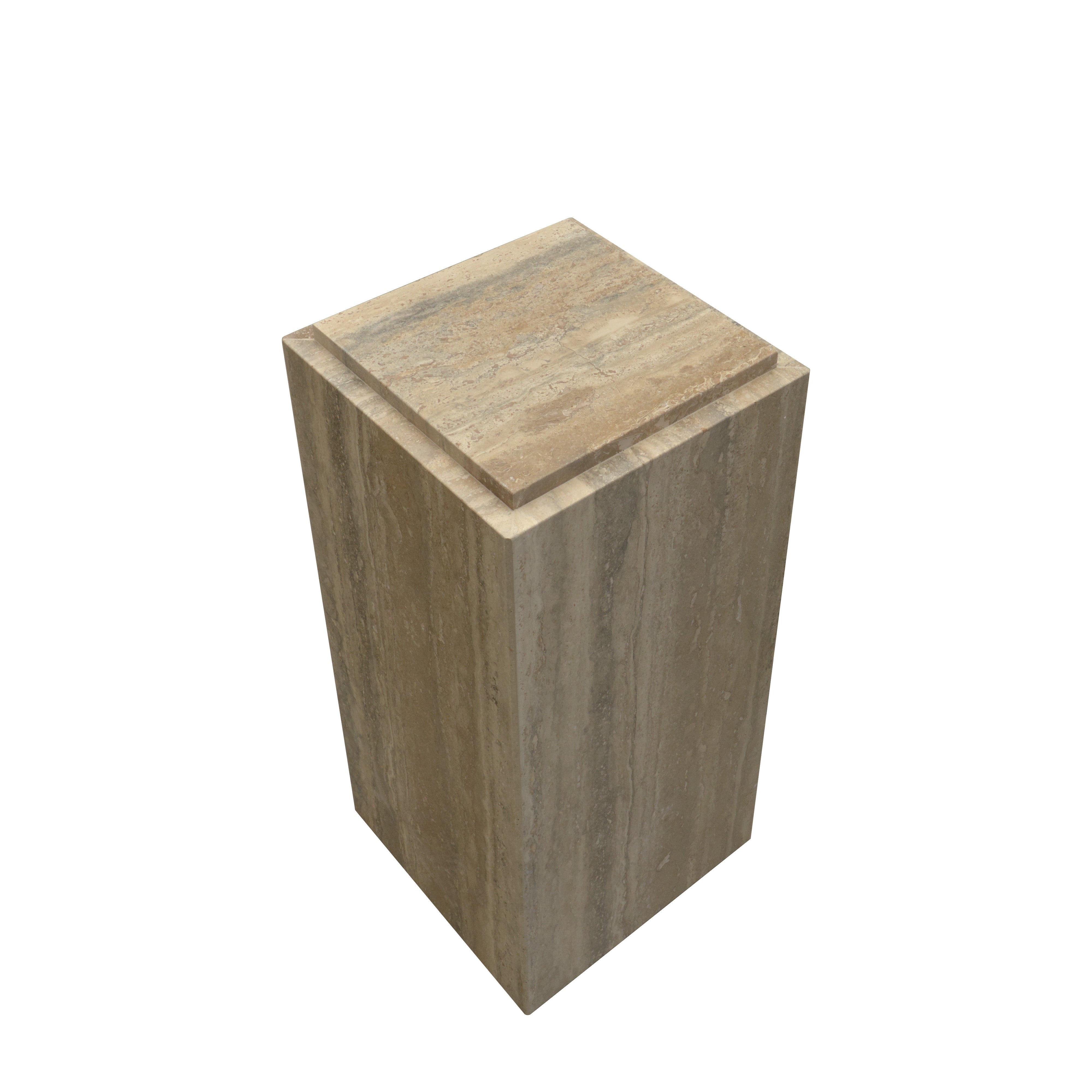 The Dune Travertine Pedestal Set