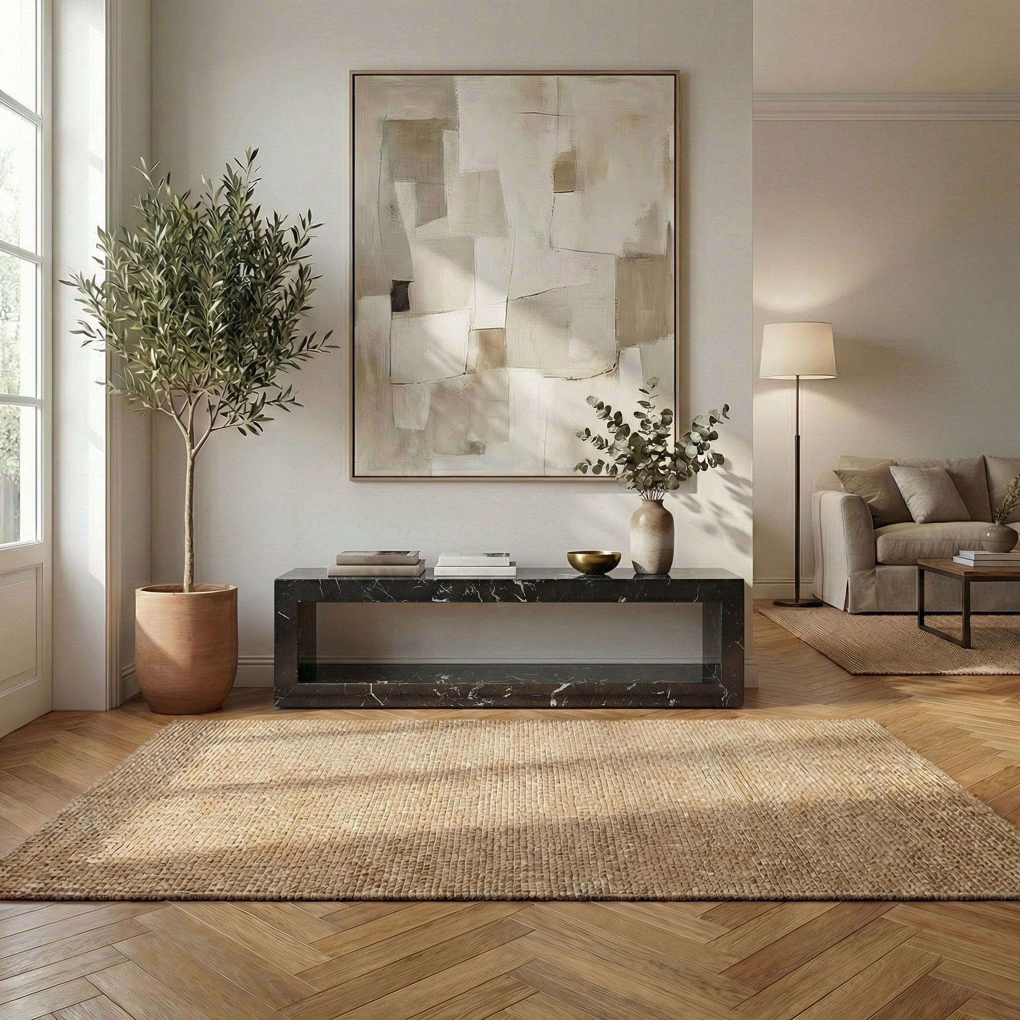 Frame Marble Bench