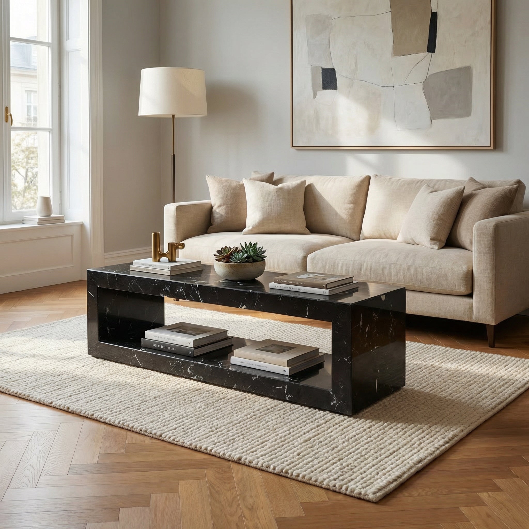 Frame Marble Bench
