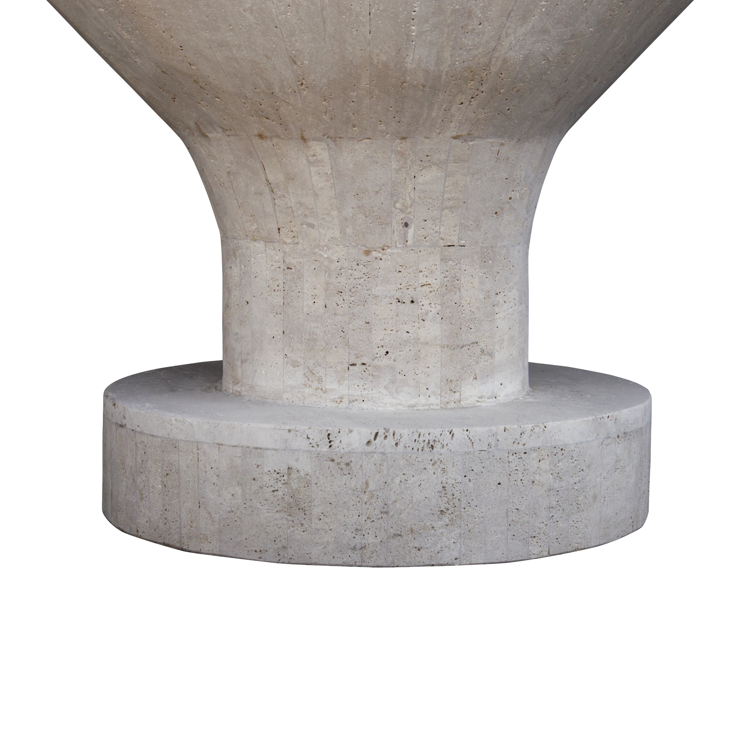 Luna Grande Travertine Vase