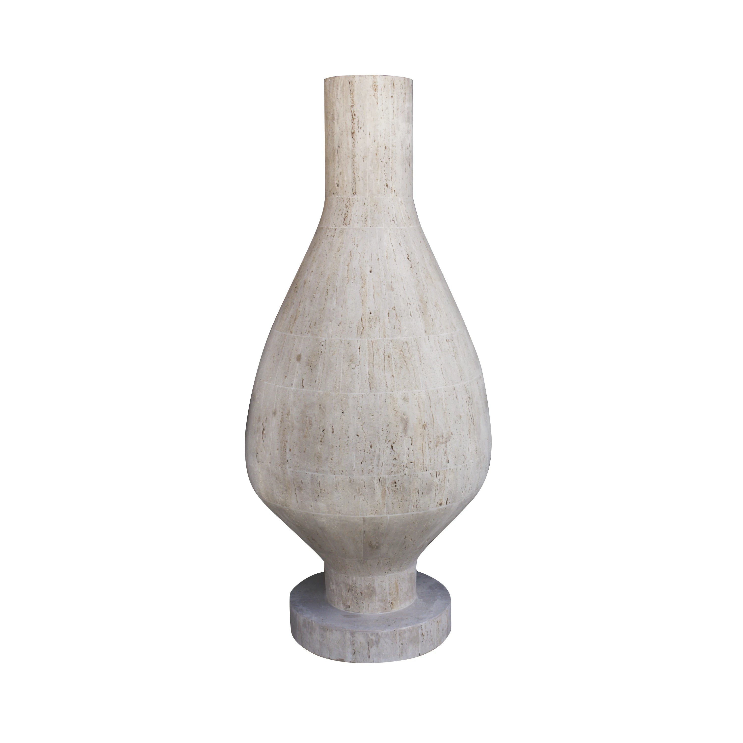 Luna Travertine Vase