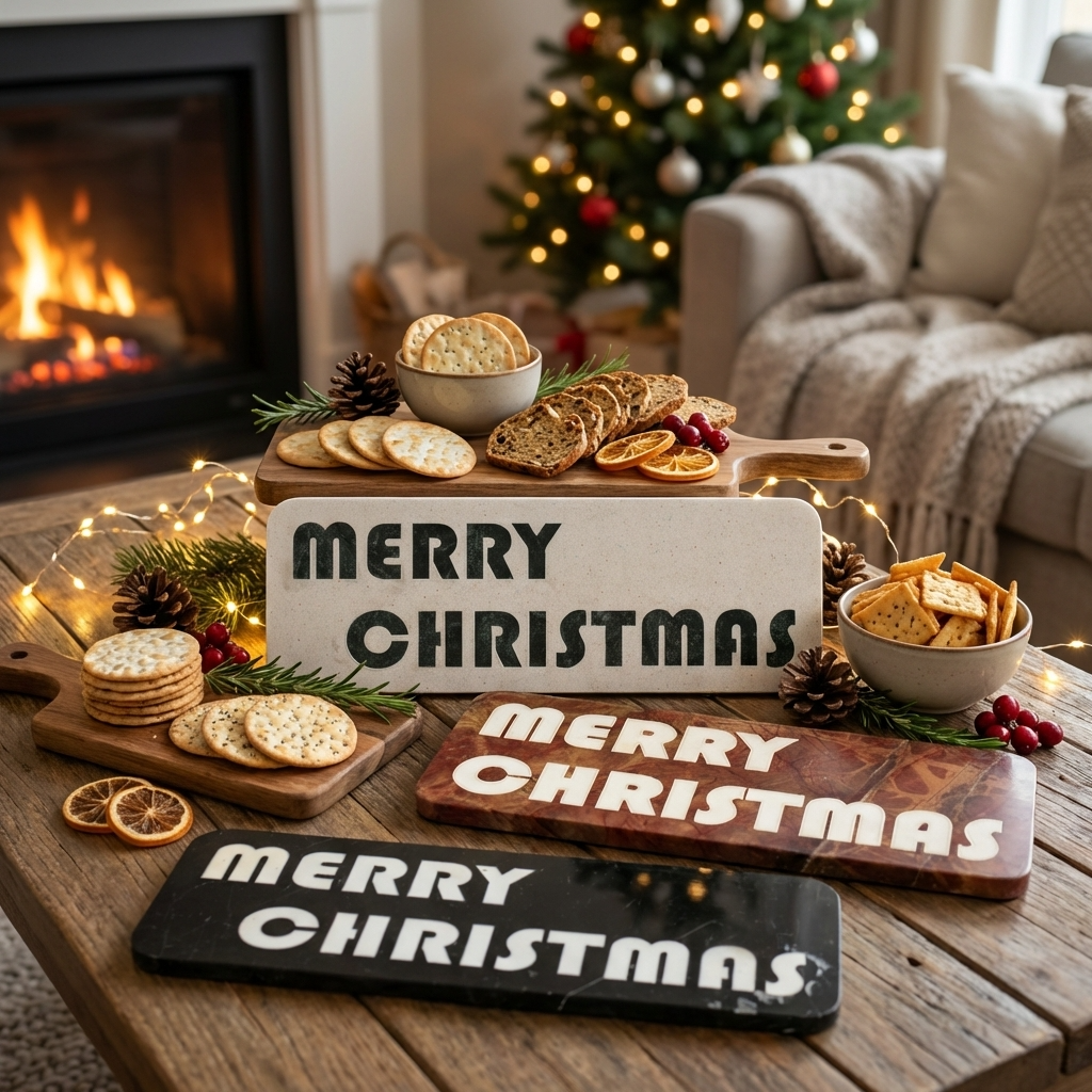 MERRY CHIRISTMAS CHEESE BOARD