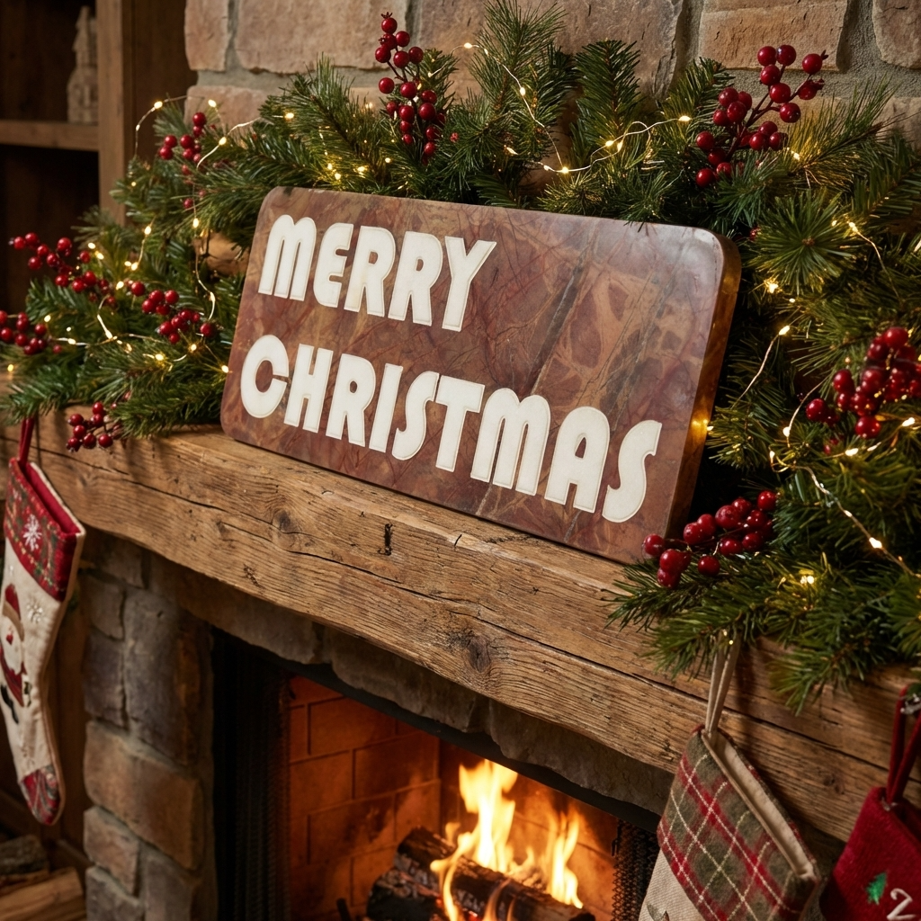 MERRY CHIRISTMAS CHEESE BOARD