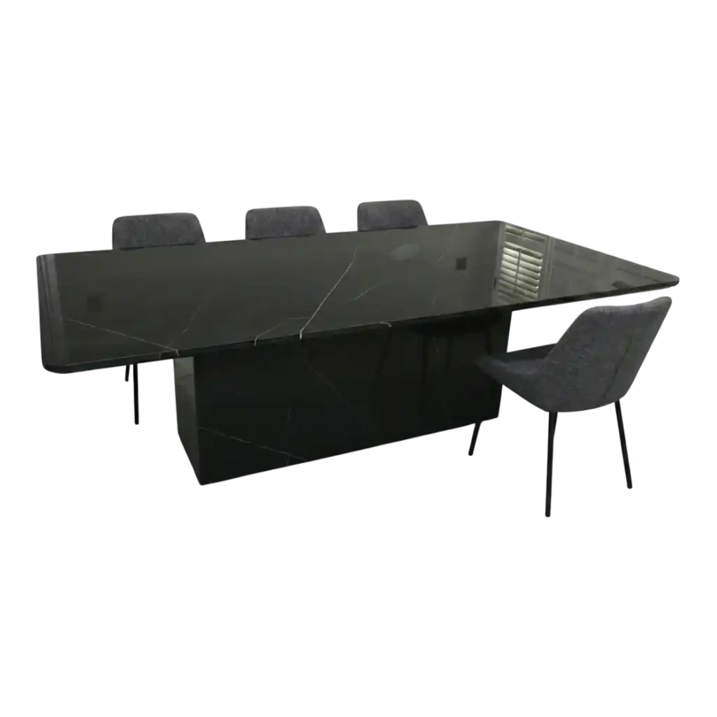 NERO VELUTO MARBLE DINING TABLE