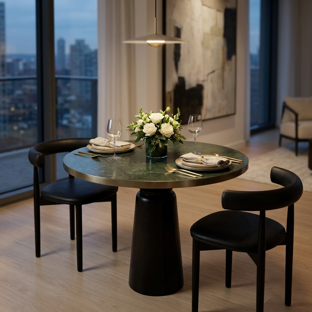 Noir Marble Dining Table