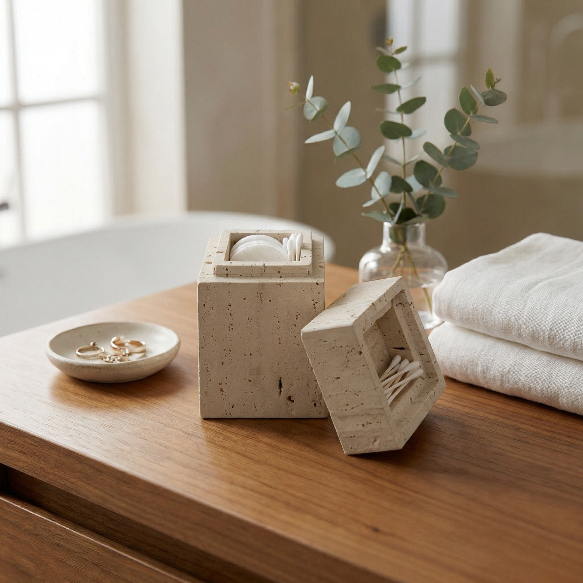 Marble Rectangular Container