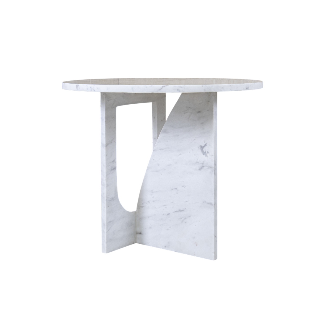 RITZ SIDE TABLE-WHITE