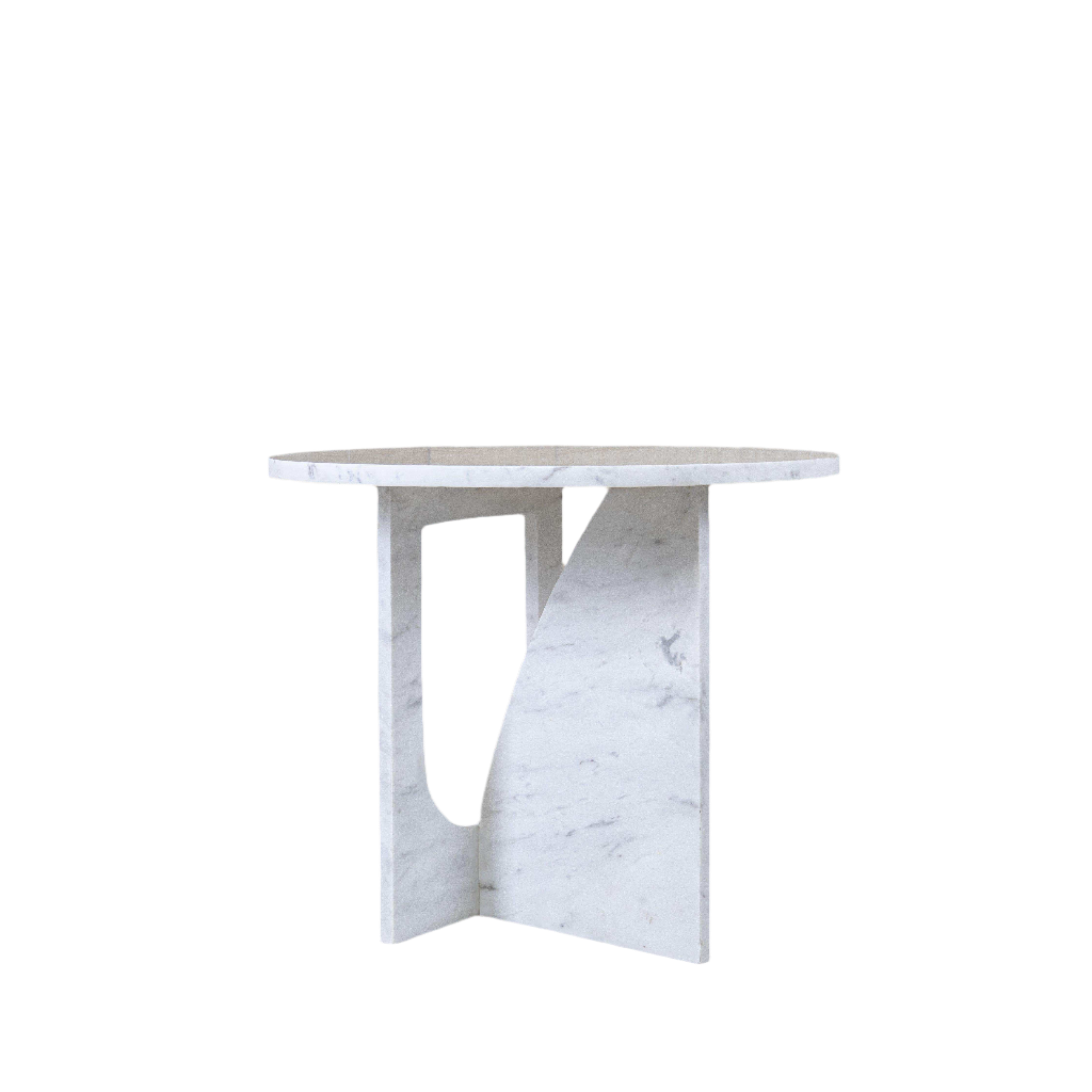 RITZ SIDE TABLE-WHITE