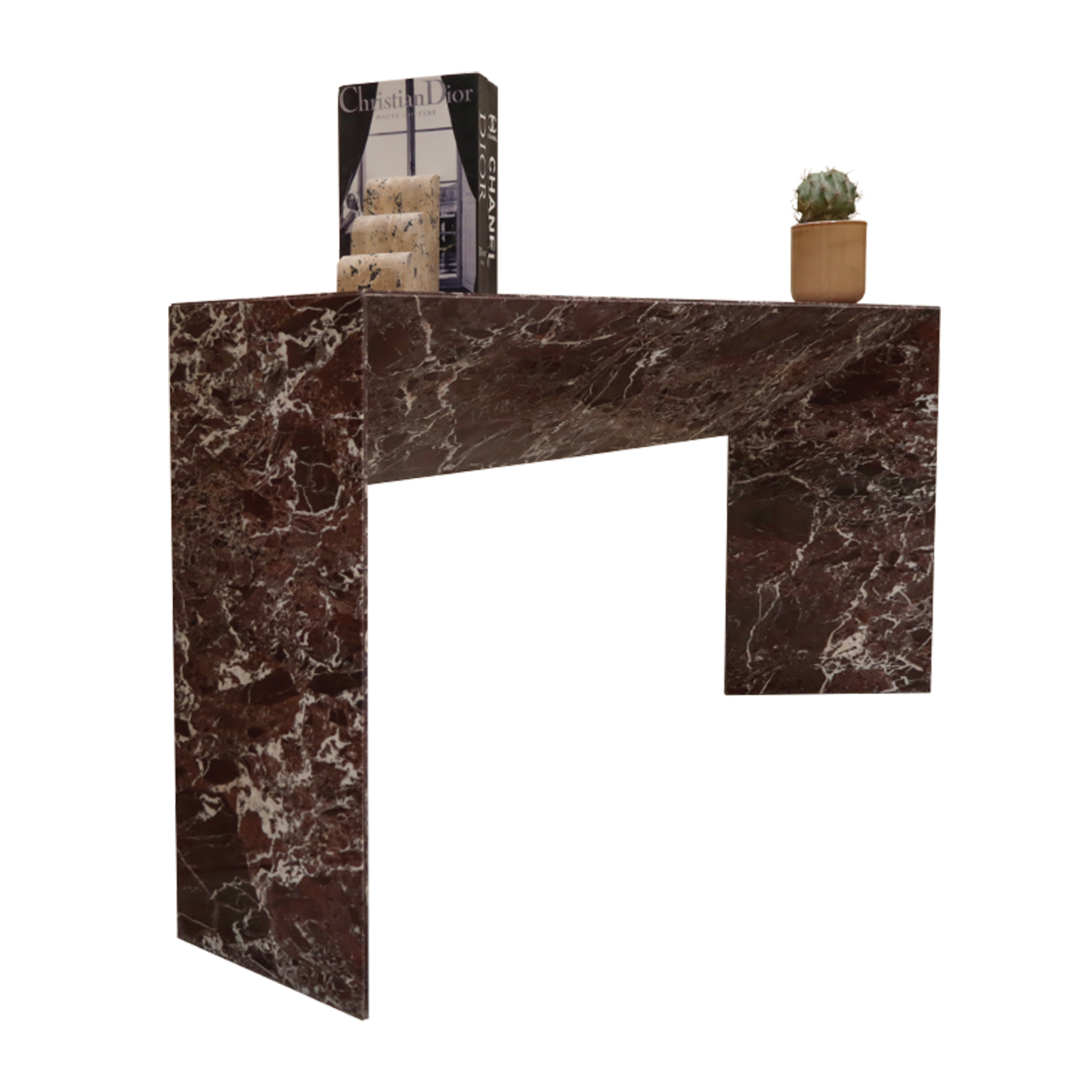 Rosso Luxe Marble Console