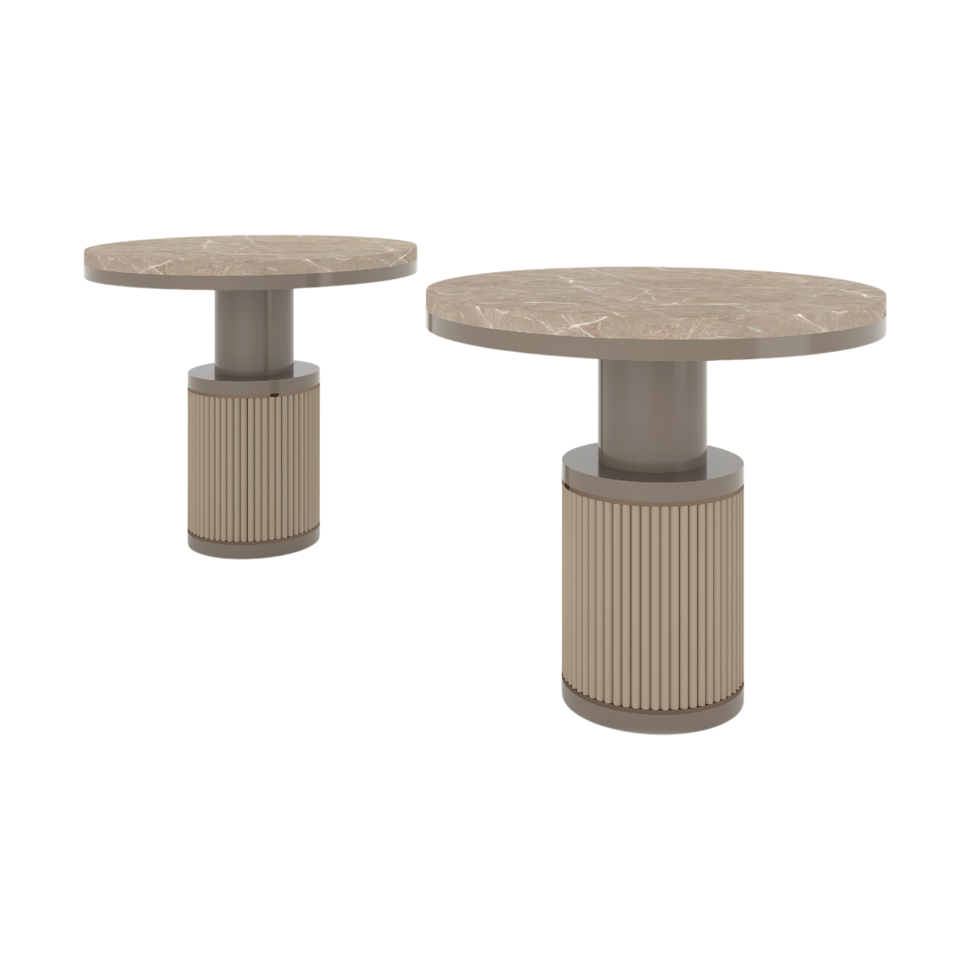 SLIMA SIDE TABLE - BEIGE